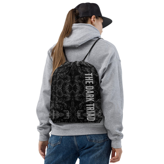 THE DARK TRIAD: BLACK ROSE Drawstring Bag