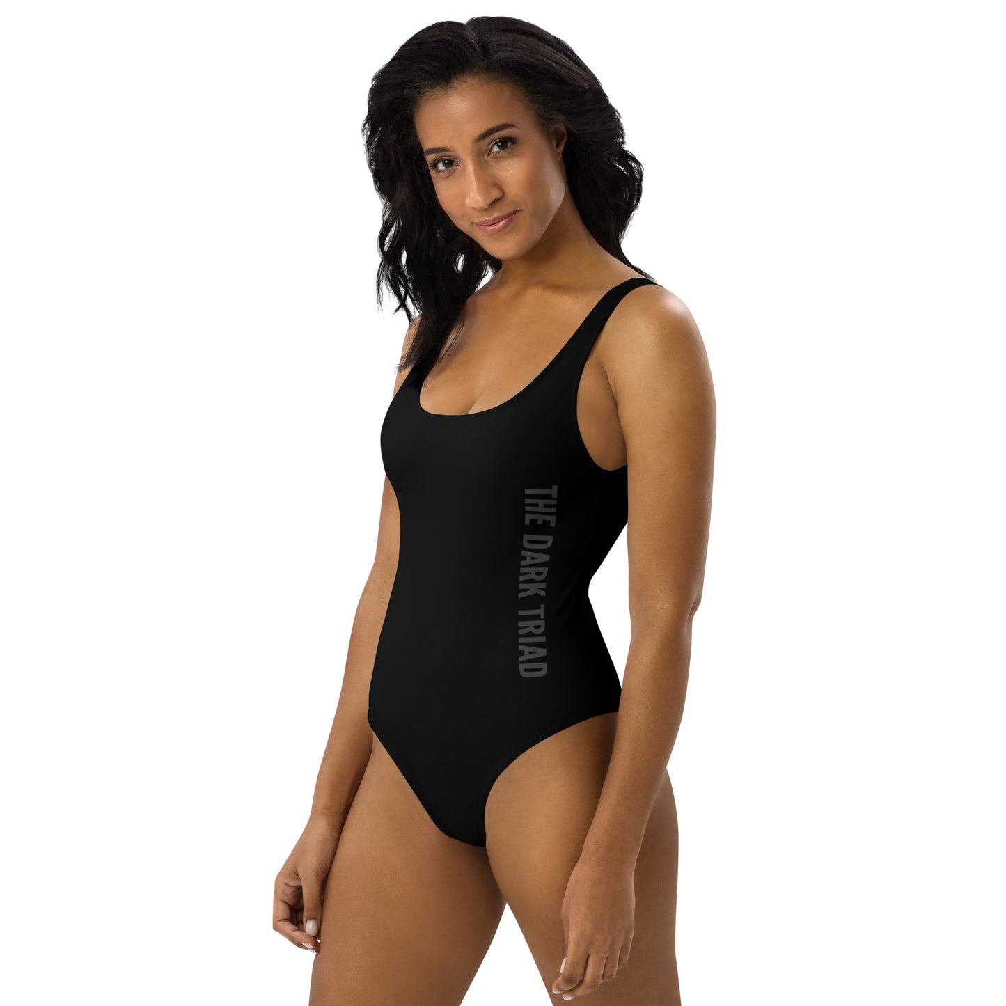 THE DARK TRIAD: Minimalist One-Piece Swimsuit - Black