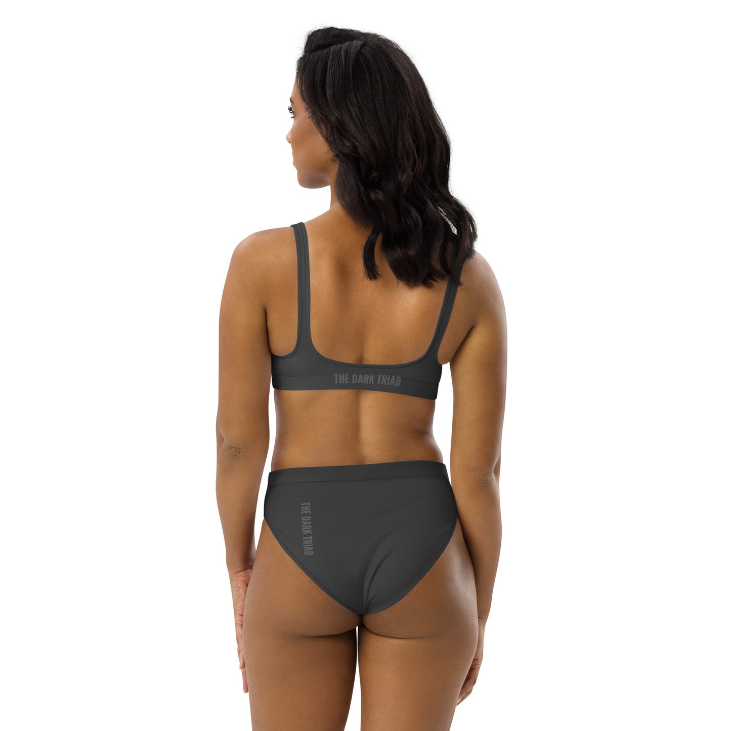 THE DARK TRIAD: High-Waisted Swimwear - Gray