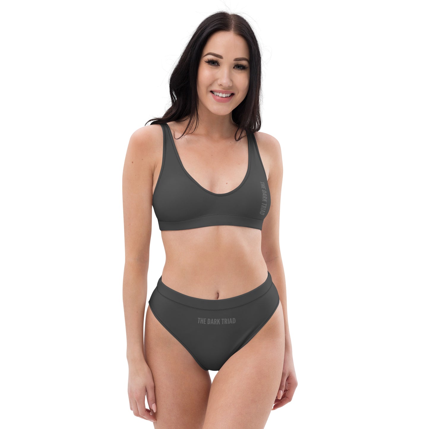 THE DARK TRIAD: High-Waisted Swimwear - Gray