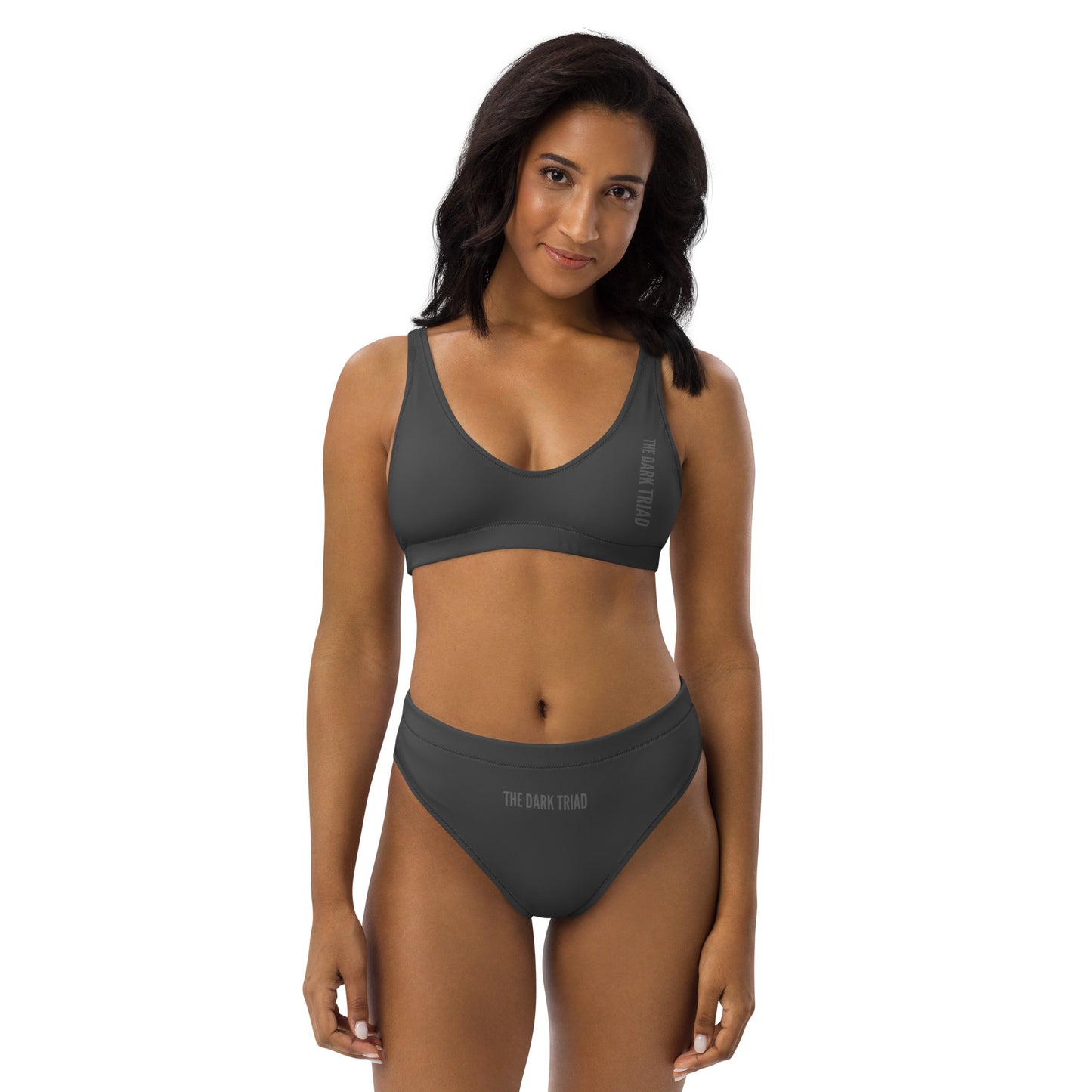 THE DARK TRIAD: High-Waisted Swimwear - Gray
