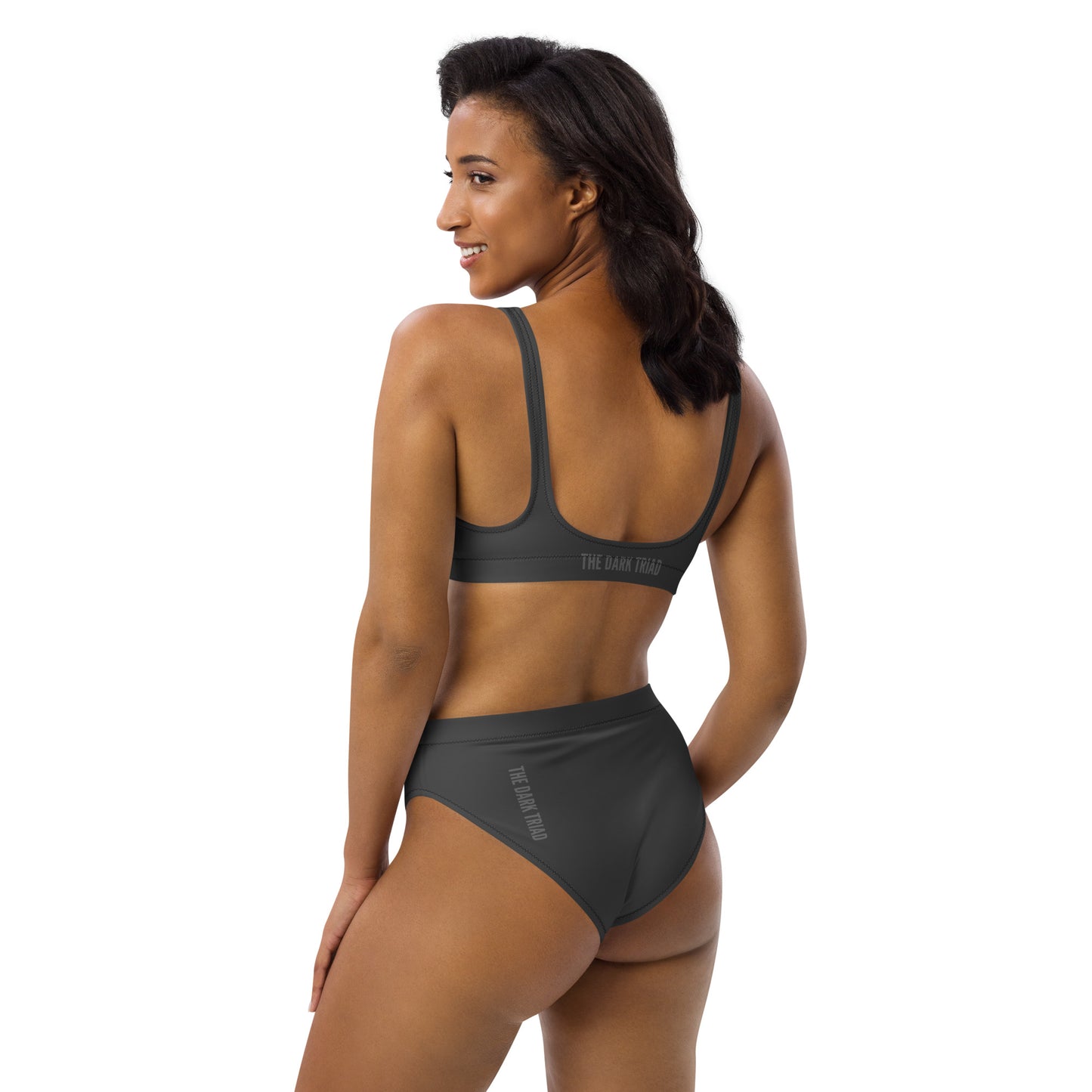 THE DARK TRIAD: High-Waisted Swimwear - Gray