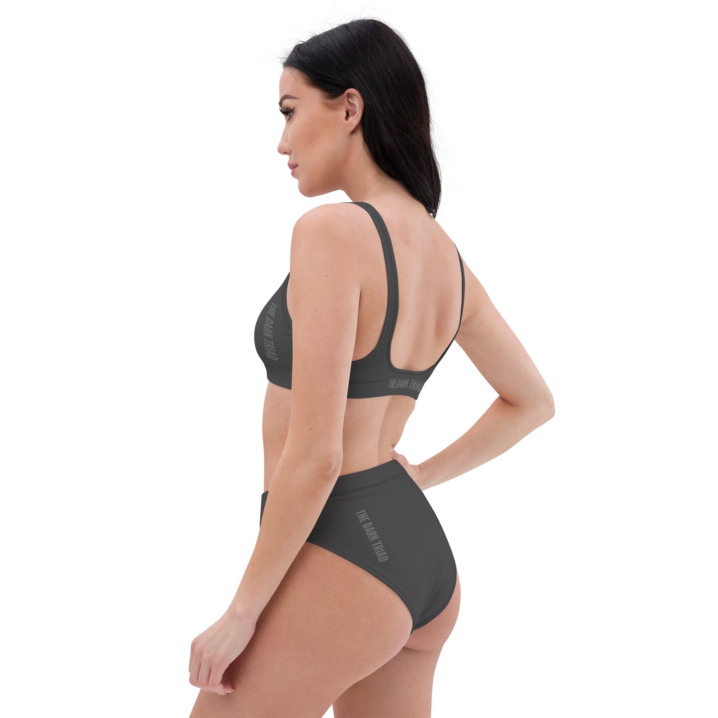 THE DARK TRIAD: High-Waisted Swimwear - Gray