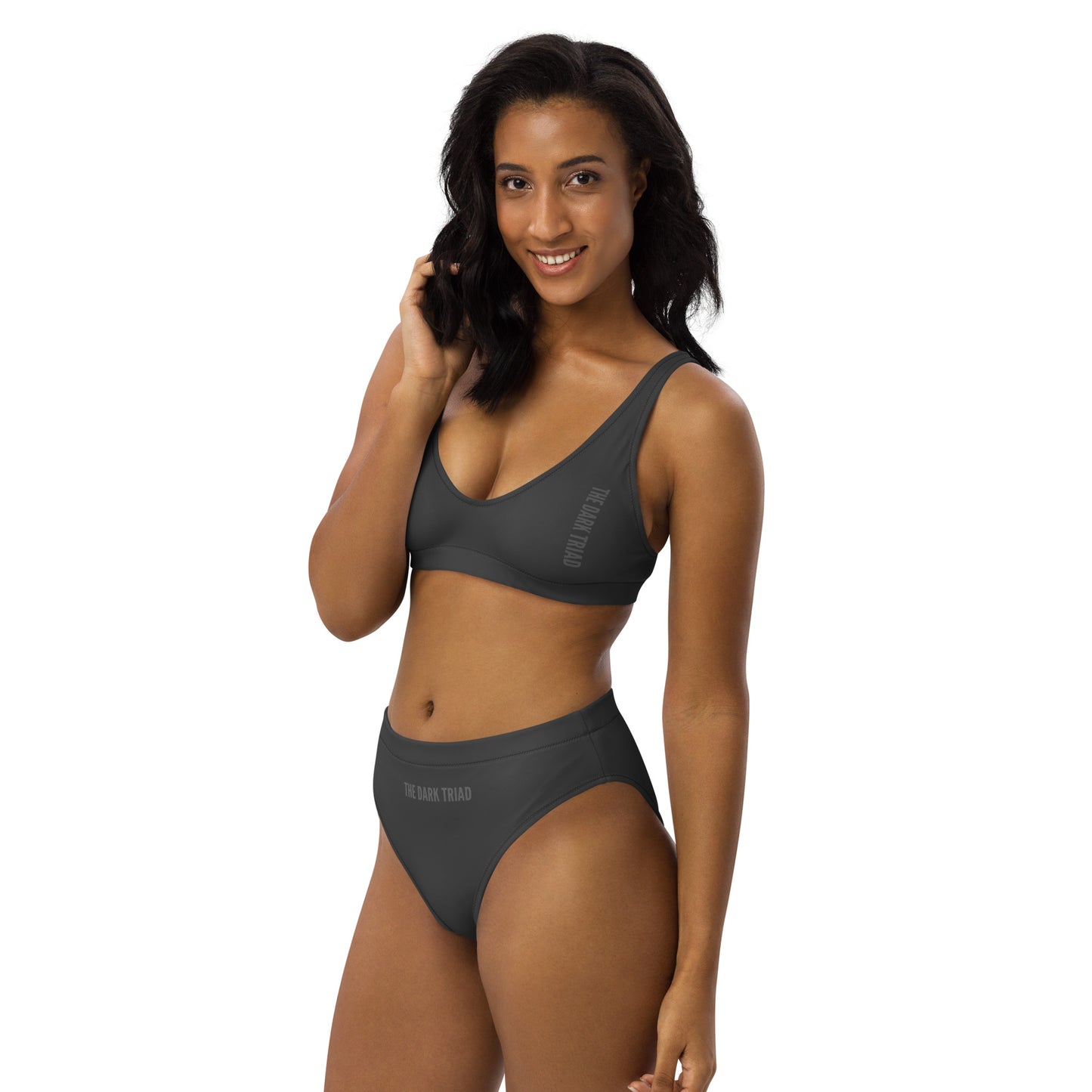 THE DARK TRIAD: High-Waisted Swimwear - Gray