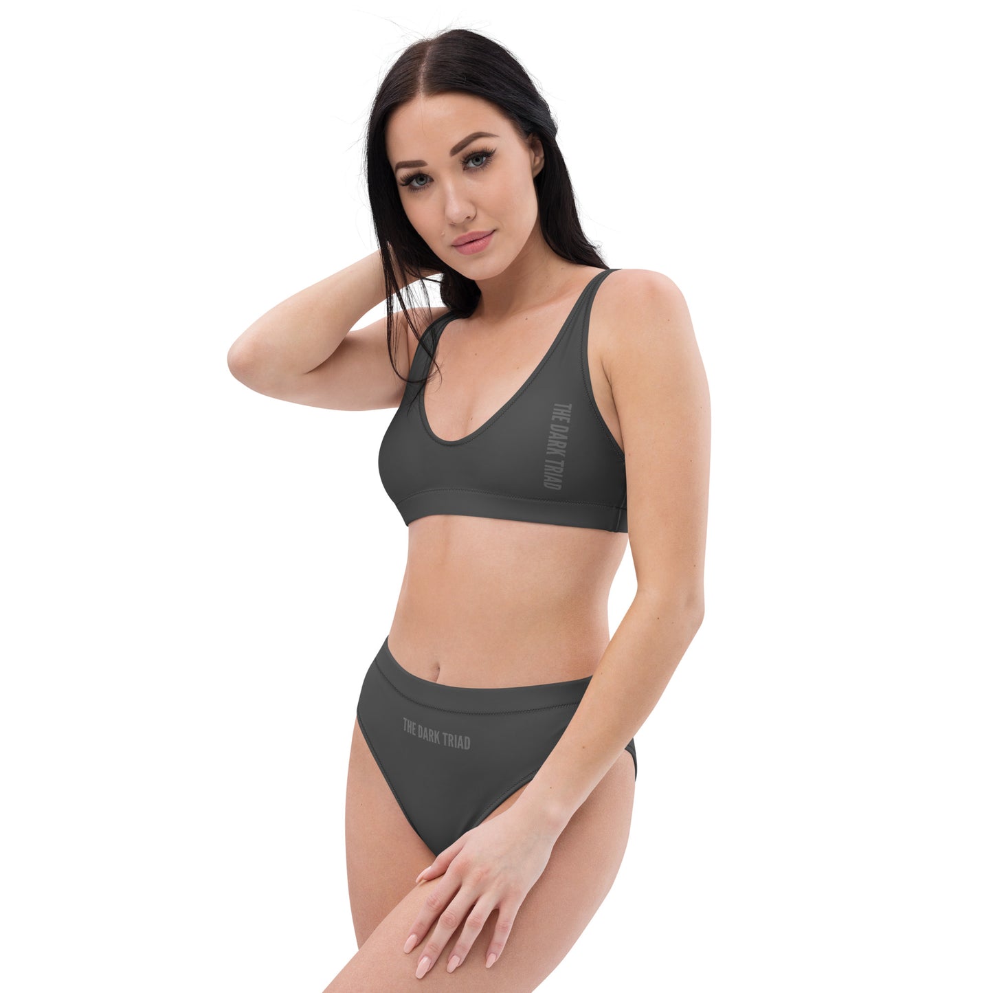 THE DARK TRIAD: High-Waisted Swimwear - Gray