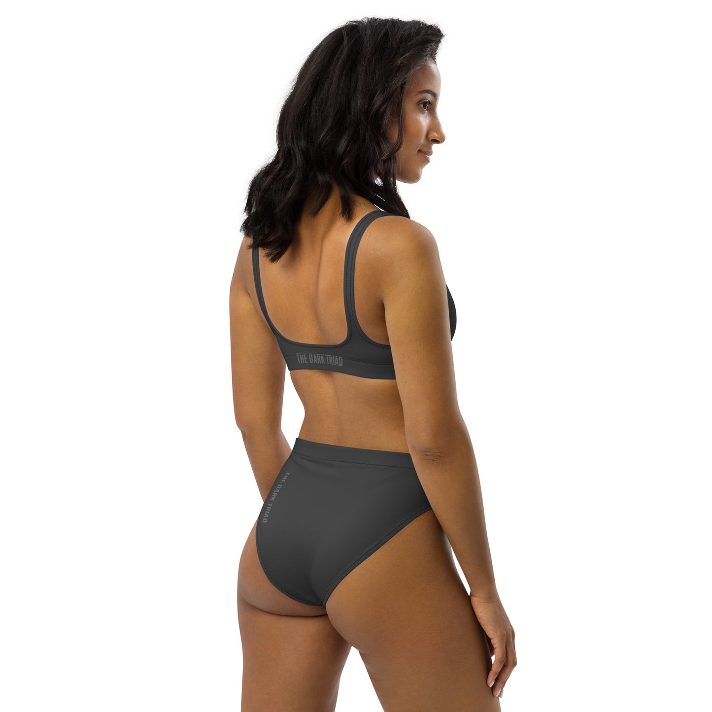 THE DARK TRIAD: High-Waisted Swimwear - Gray