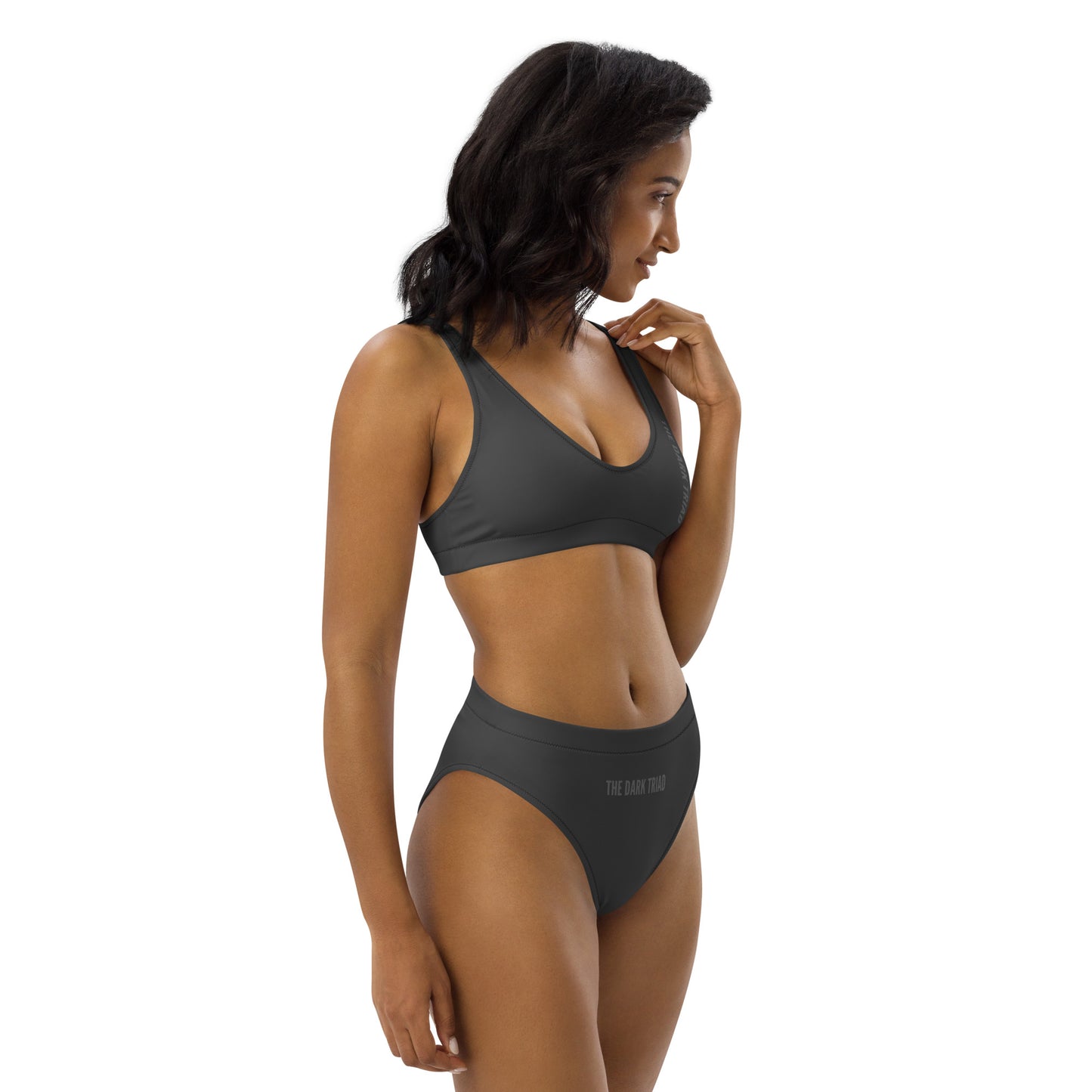 THE DARK TRIAD: High-Waisted Swimwear - Gray