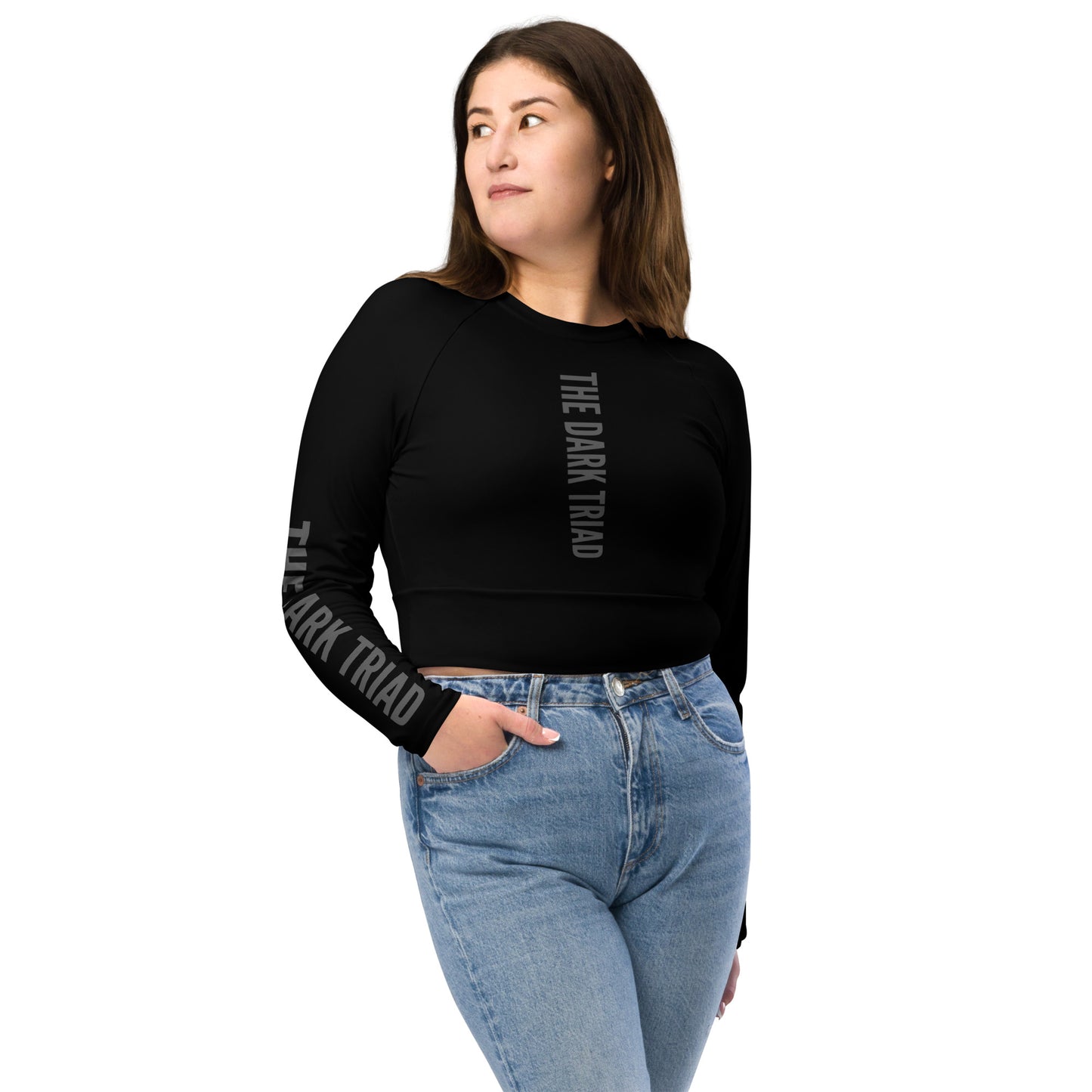 THE DARK TRIAD: BOUNDARIES Long-Sleeved Crop Top