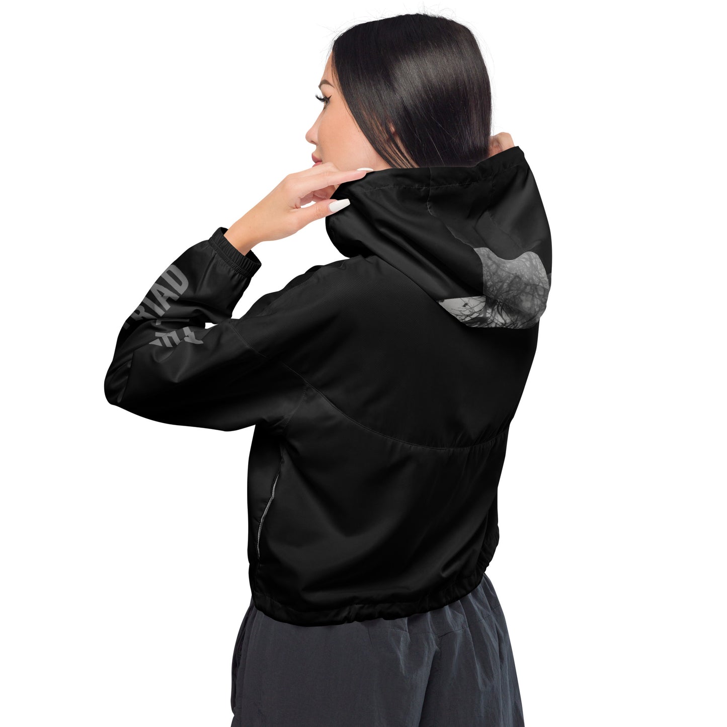 THE DARK TRIAD: DARK EMPATH Cropped Windbreaker