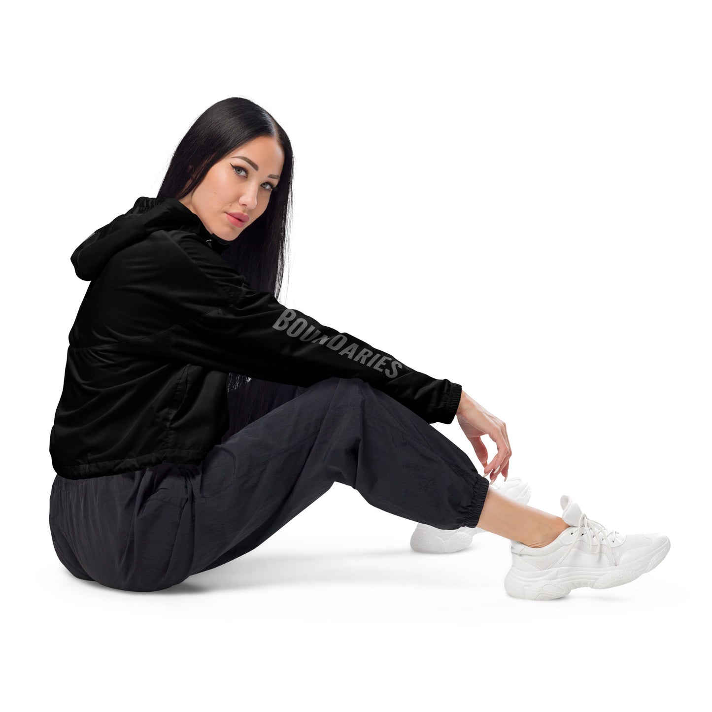 THE DARK TRIAD: BOUNDARIES II Cropped Windbreaker