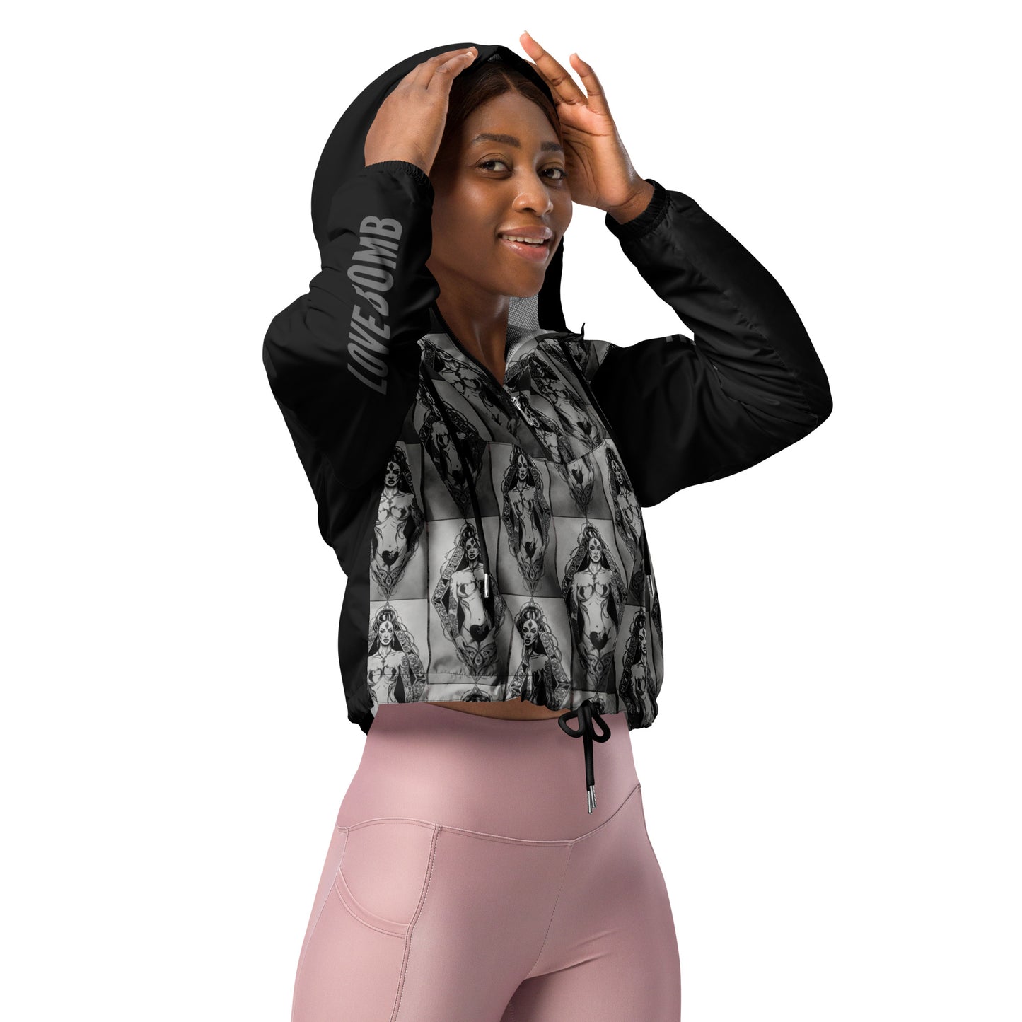 THE DARK TRIAD: LOVE BOMB Cropped Windbreaker