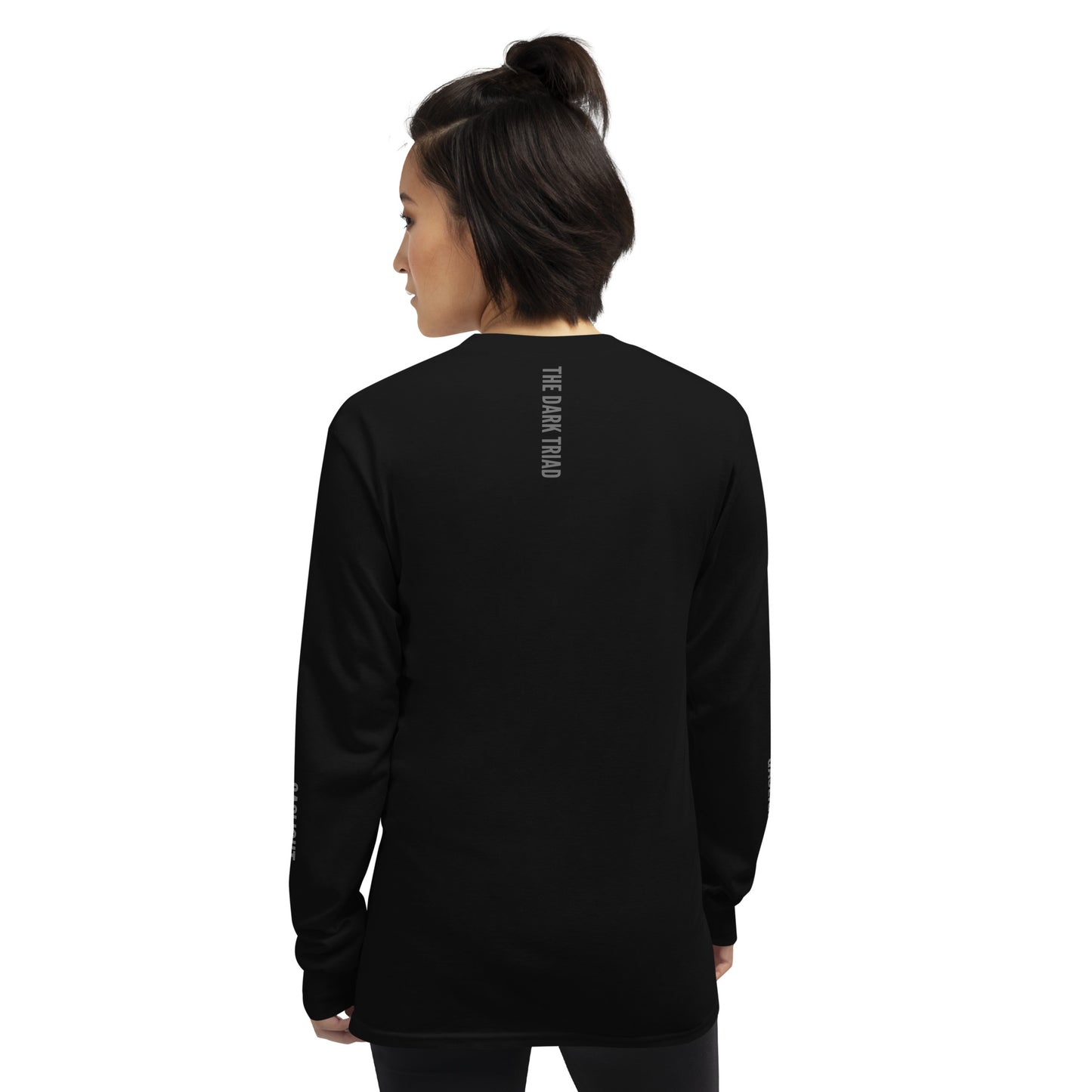 THE DARK TRIAD: Minimalist Crew Neck Long Sleeve Shirt