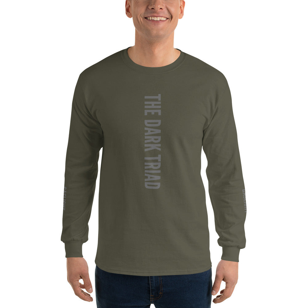 THE DARK TRIAD: Minimalist Crew Neck Long Sleeve Shirt