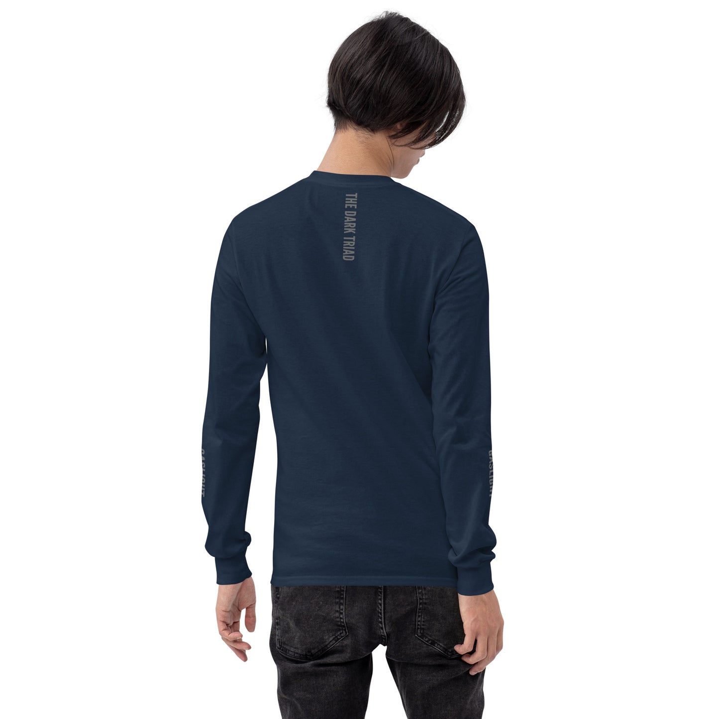 THE DARK TRIAD: Minimalist Crew Neck Long Sleeve Shirt