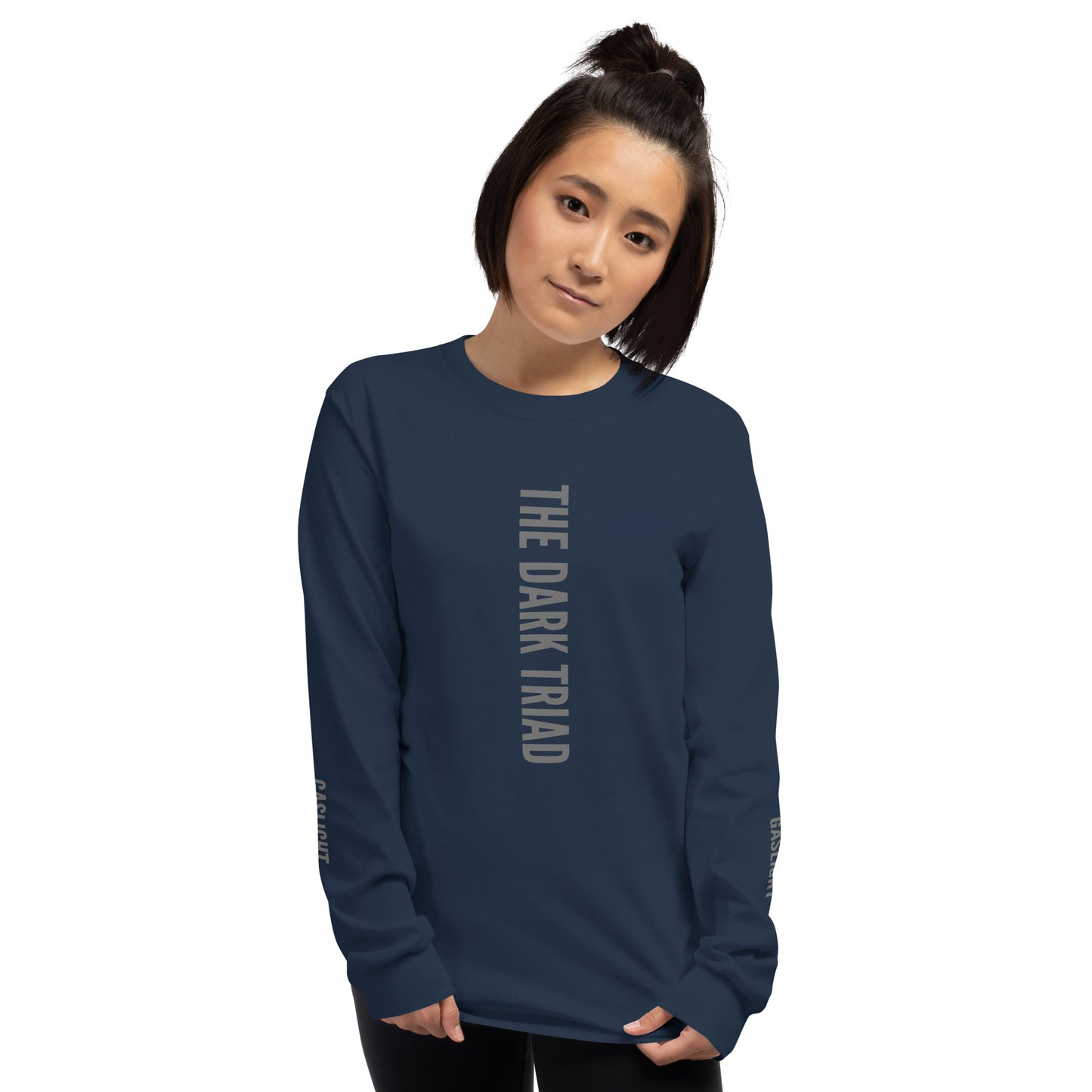 THE DARK TRIAD: Minimalist Crew Neck Long Sleeve Shirt