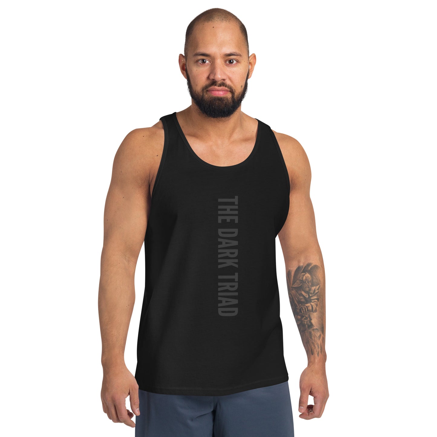 THE DARK TRIAD: Minimalist Tank Top - Black
