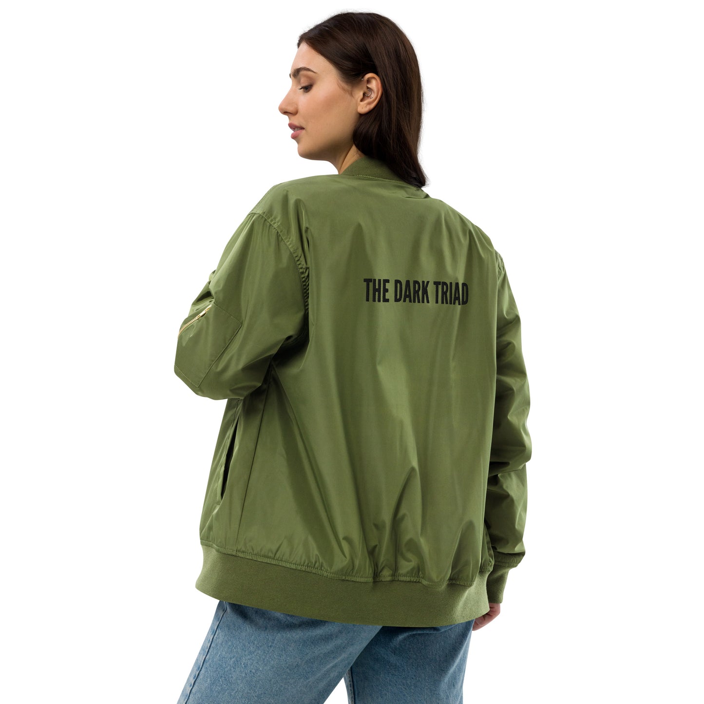 THE DARK TRIAD: Olive Edition Bomber Jacket