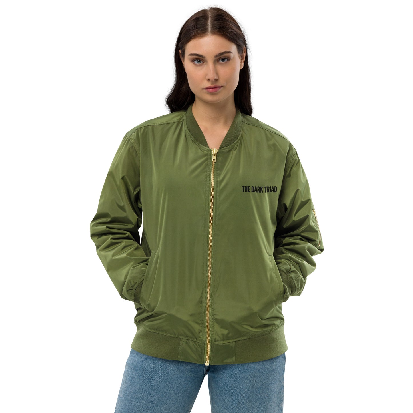 THE DARK TRIAD: Olive Edition Bomber Jacket