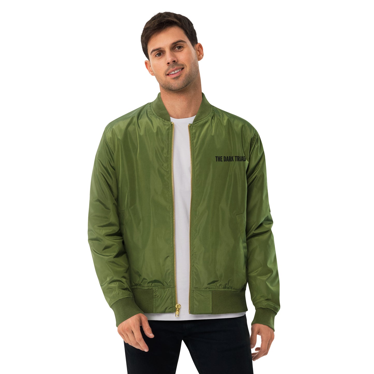 THE DARK TRIAD: Olive Edition Bomber Jacket