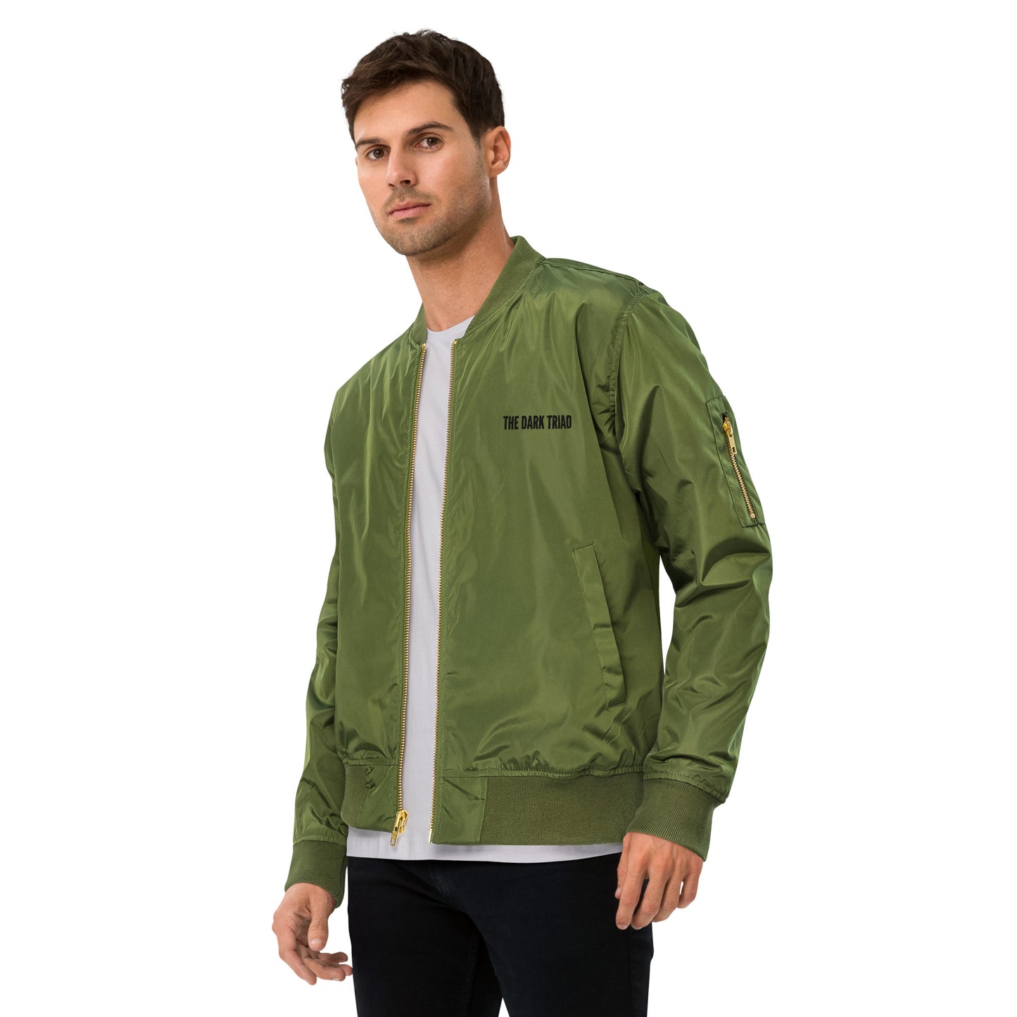 THE DARK TRIAD: Olive Edition Bomber Jacket