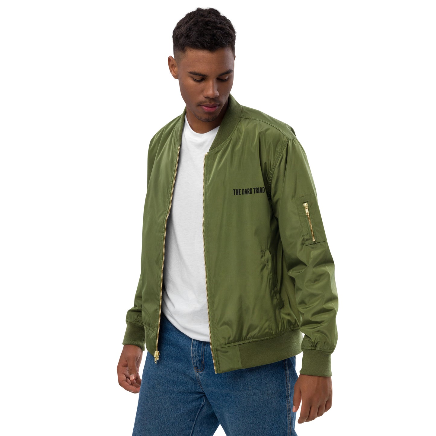 THE DARK TRIAD: Olive Edition Bomber Jacket