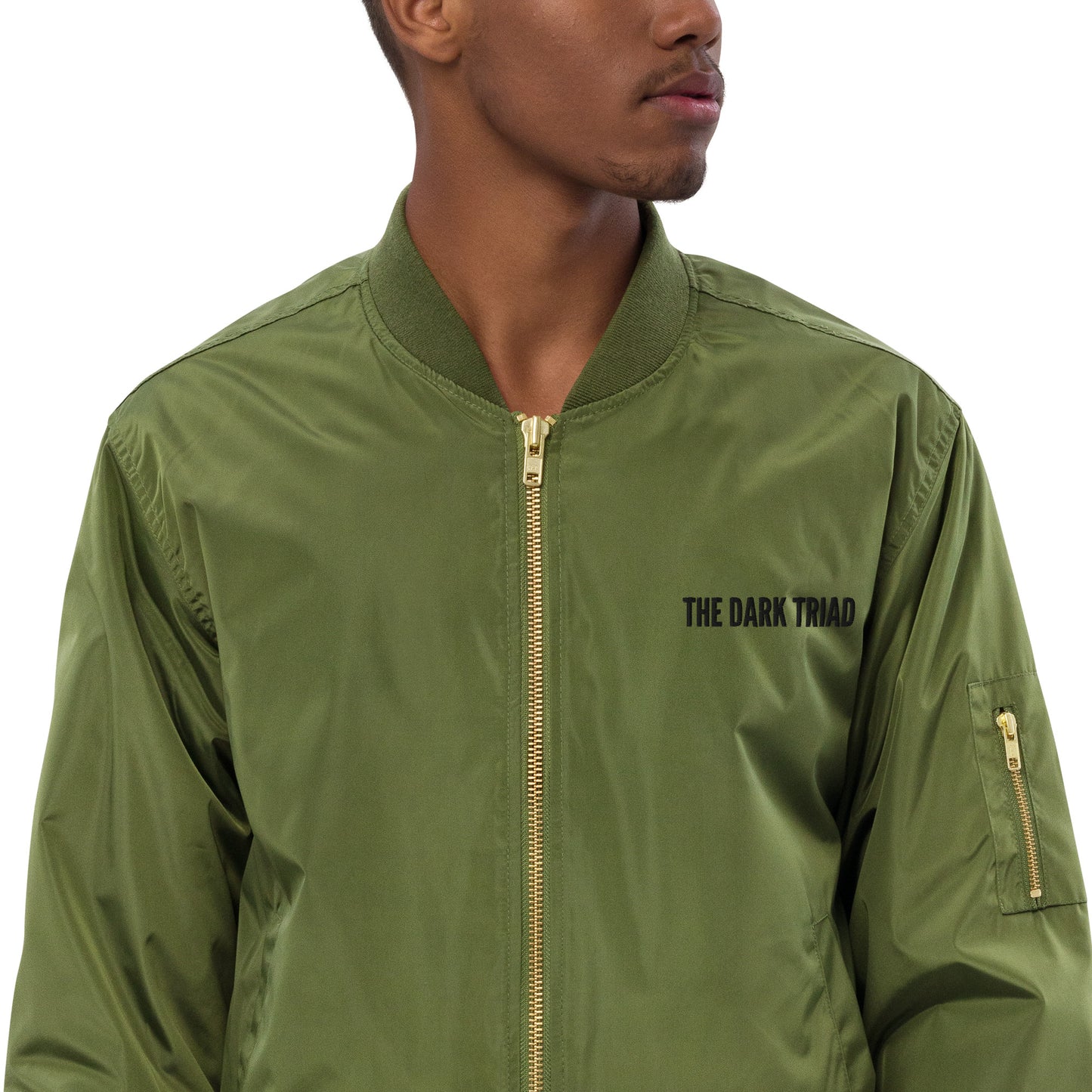 THE DARK TRIAD: Olive Edition Bomber Jacket