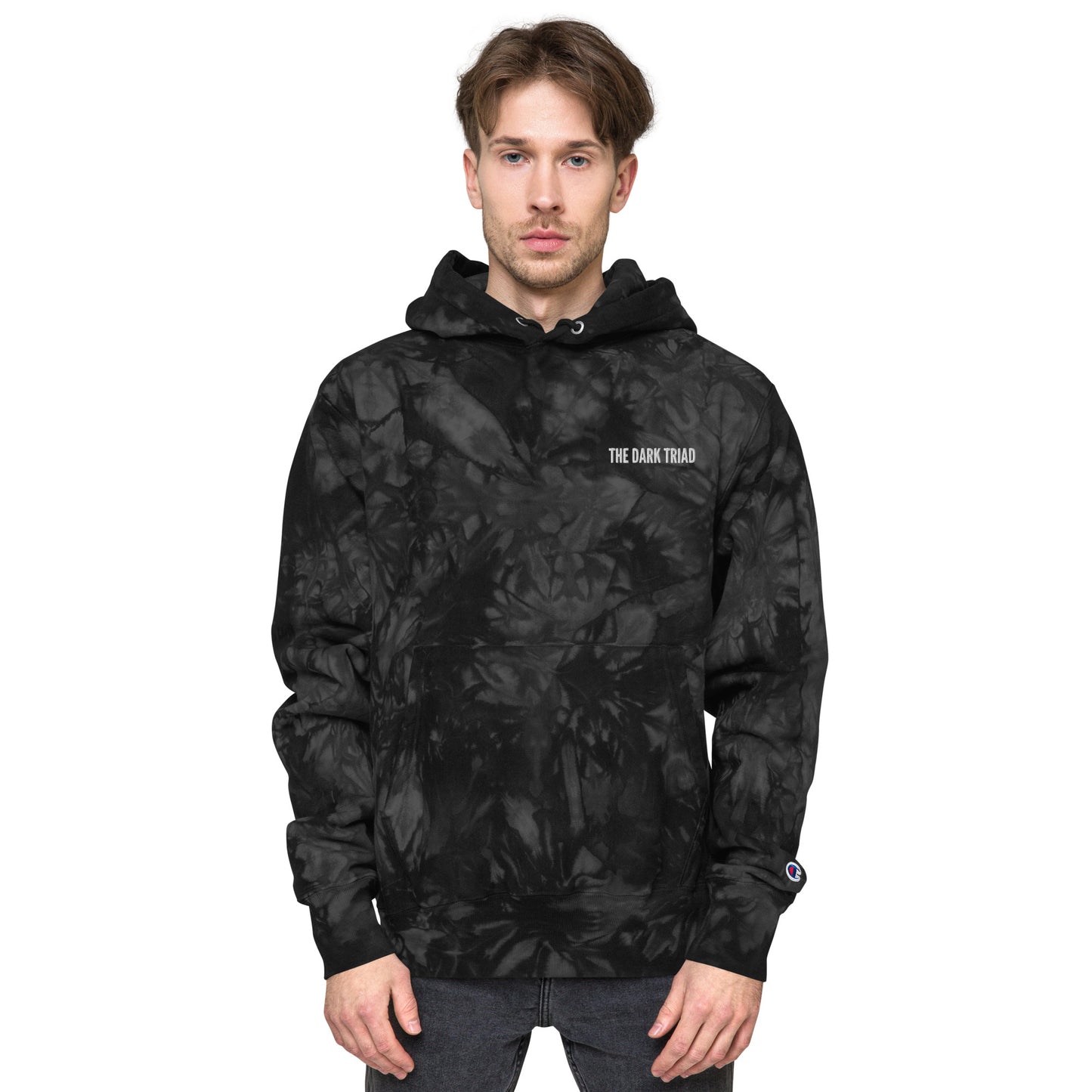 THE DARK TRIAD: Unisex Champion Tie-Dye Hoodie