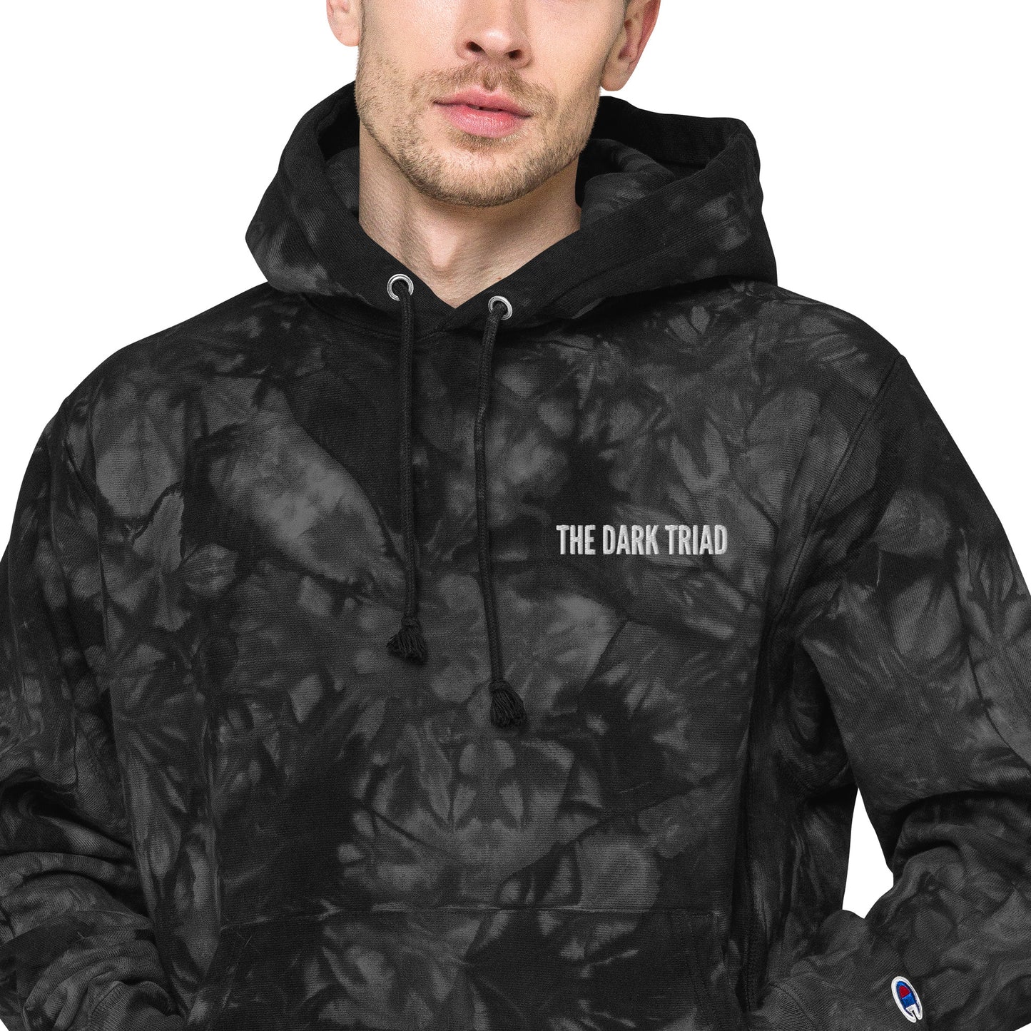 THE DARK TRIAD: Unisex Champion Tie-Dye Hoodie