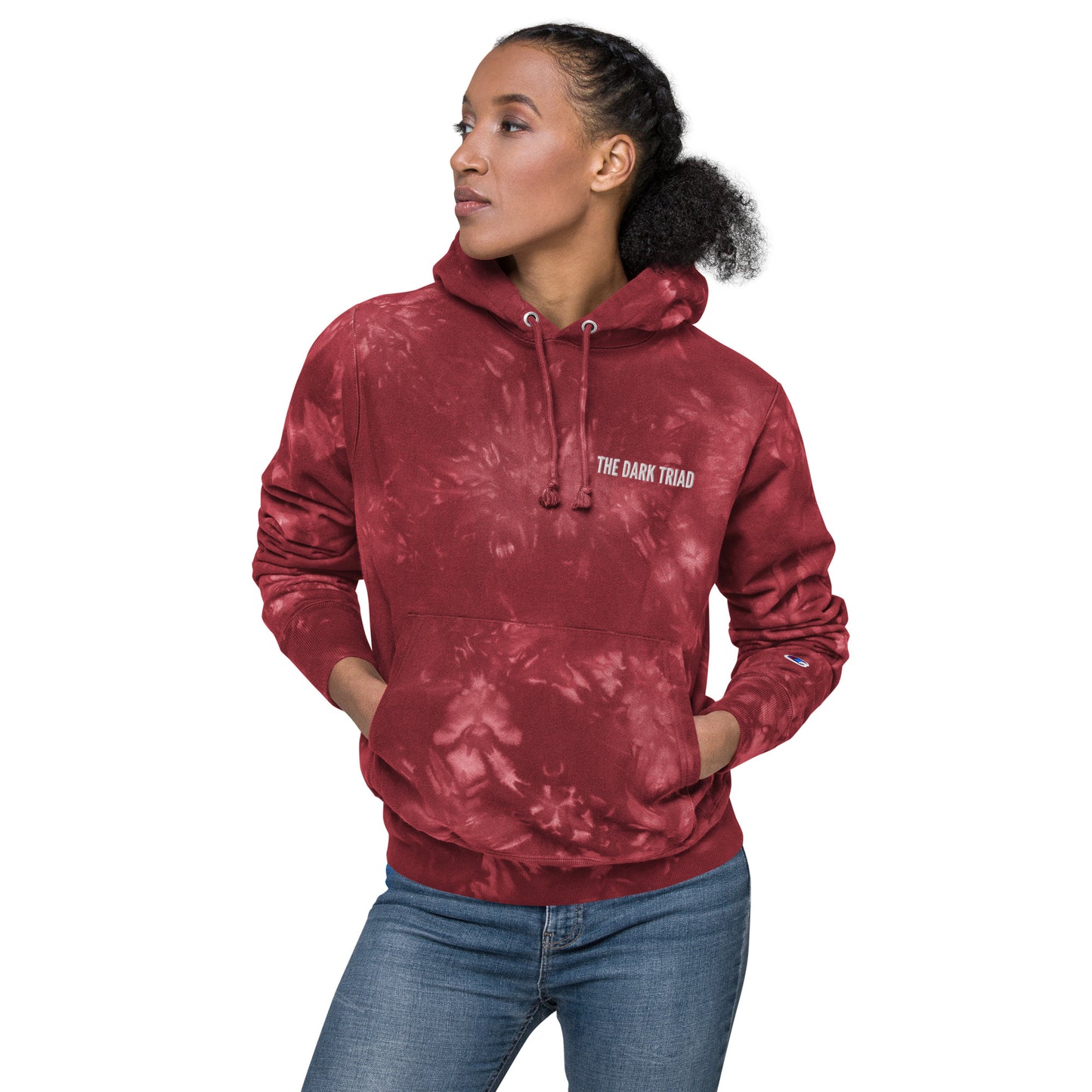 THE DARK TRIAD: Unisex Champion Tie-Dye Hoodie