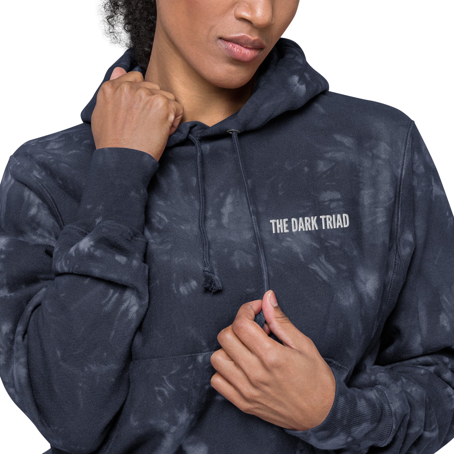 THE DARK TRIAD: Unisex Champion Tie-Dye Hoodie