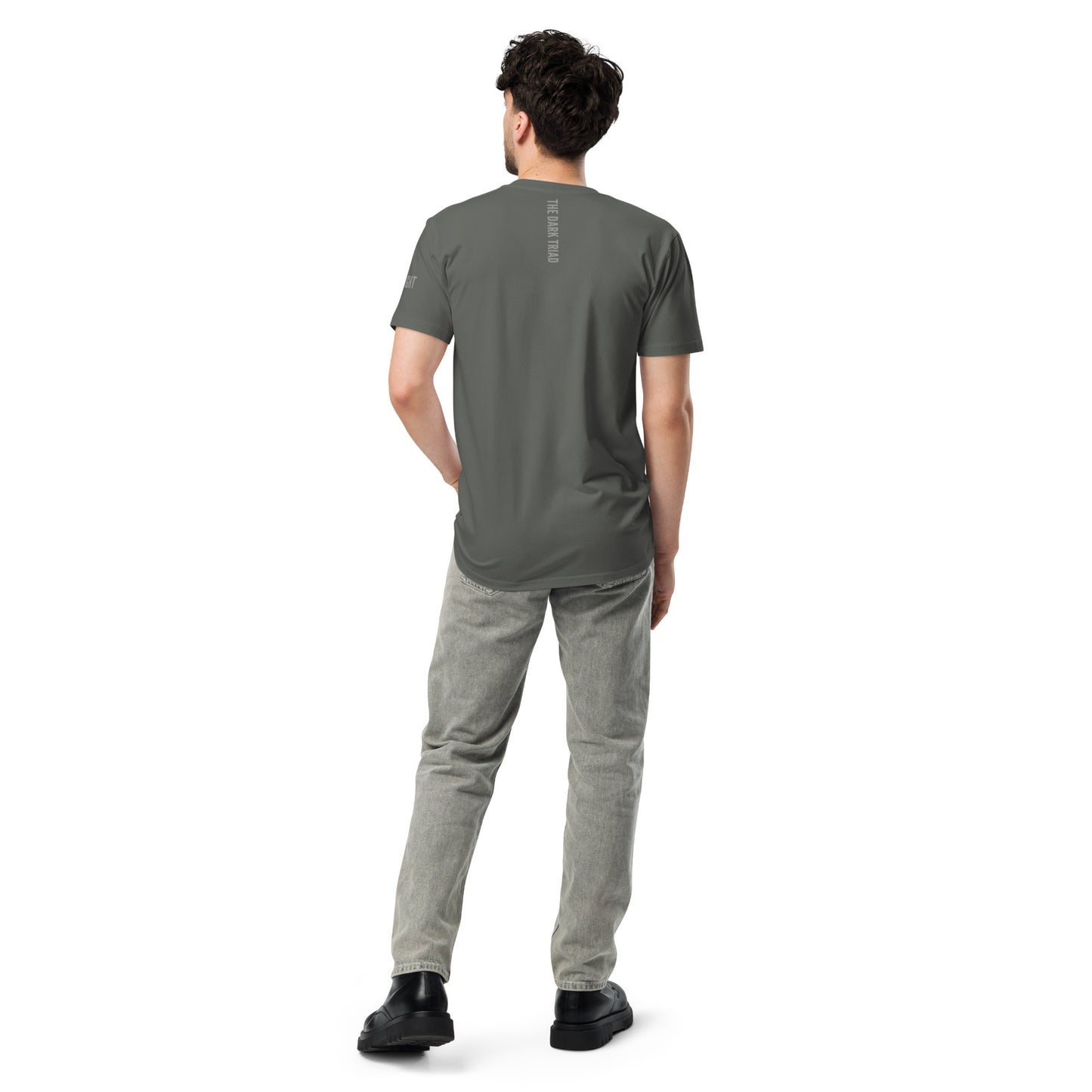 THE DARK TRIAD: Gaslight Crew Neck Premium T-shirt – Silver