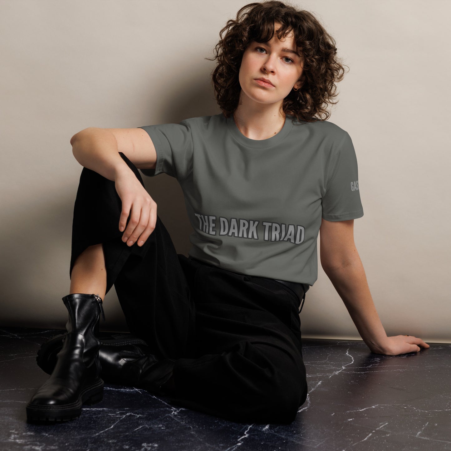 THE DARK TRIAD: Gaslight Crew Neck Premium T-shirt – Silver