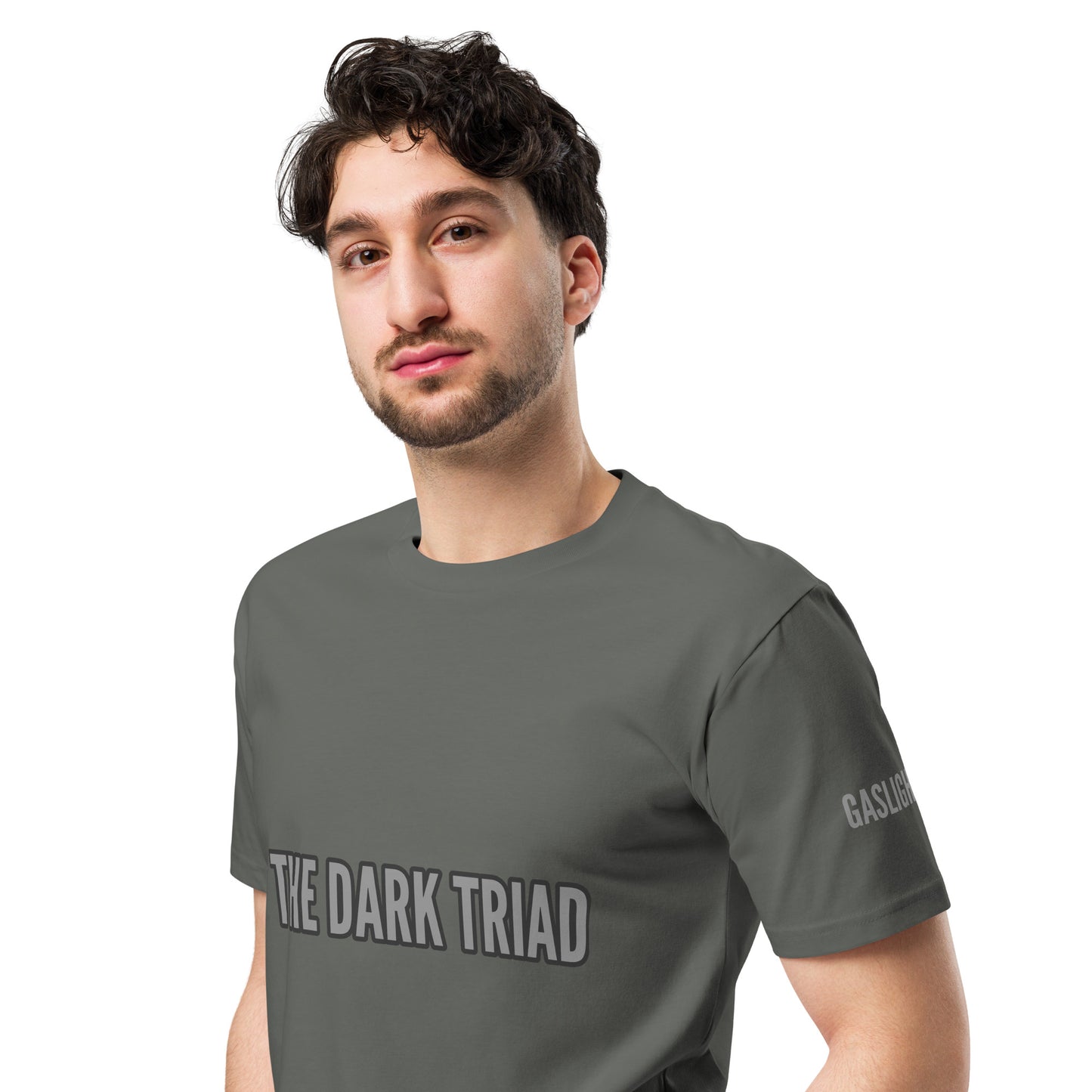 THE DARK TRIAD: Gaslight Crew Neck Premium T-shirt – Silver