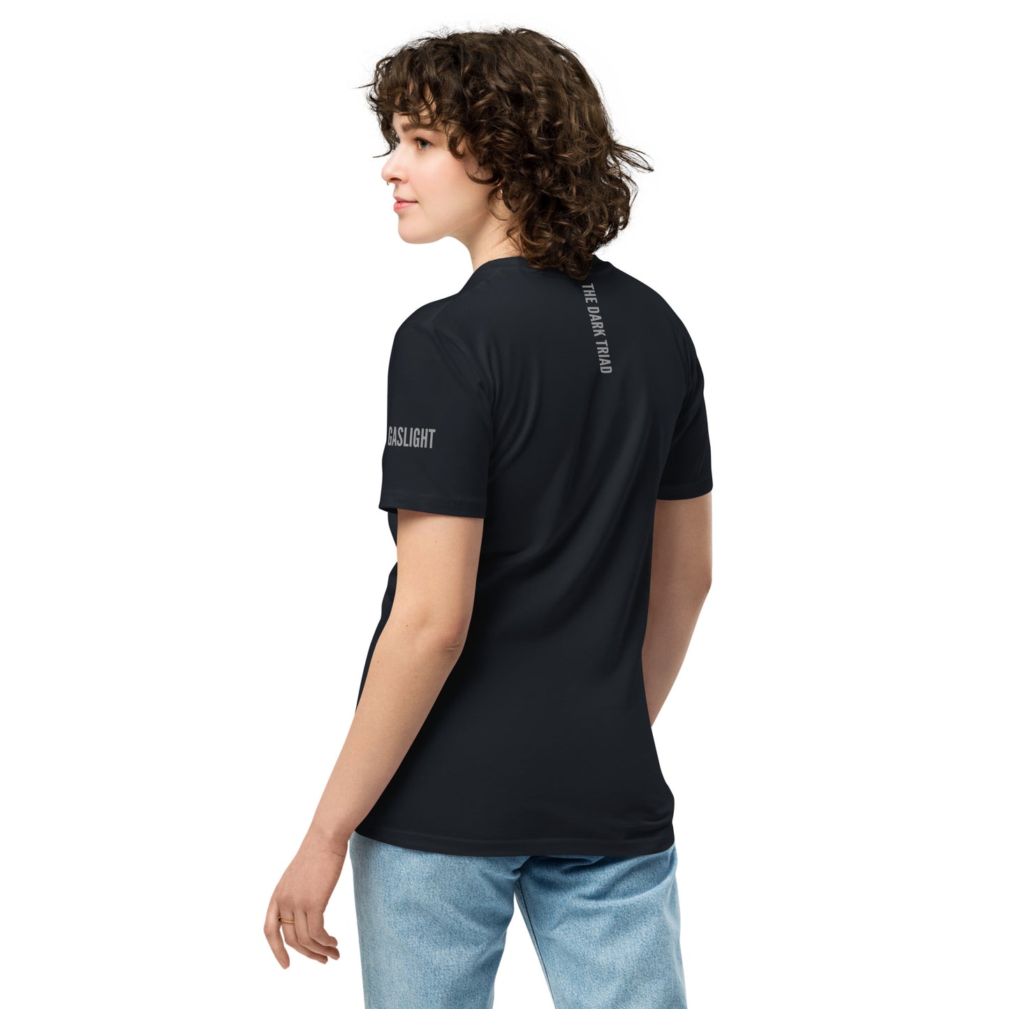 THE DARK TRIAD: Gaslight Crew Neck Premium T-shirt – Silver