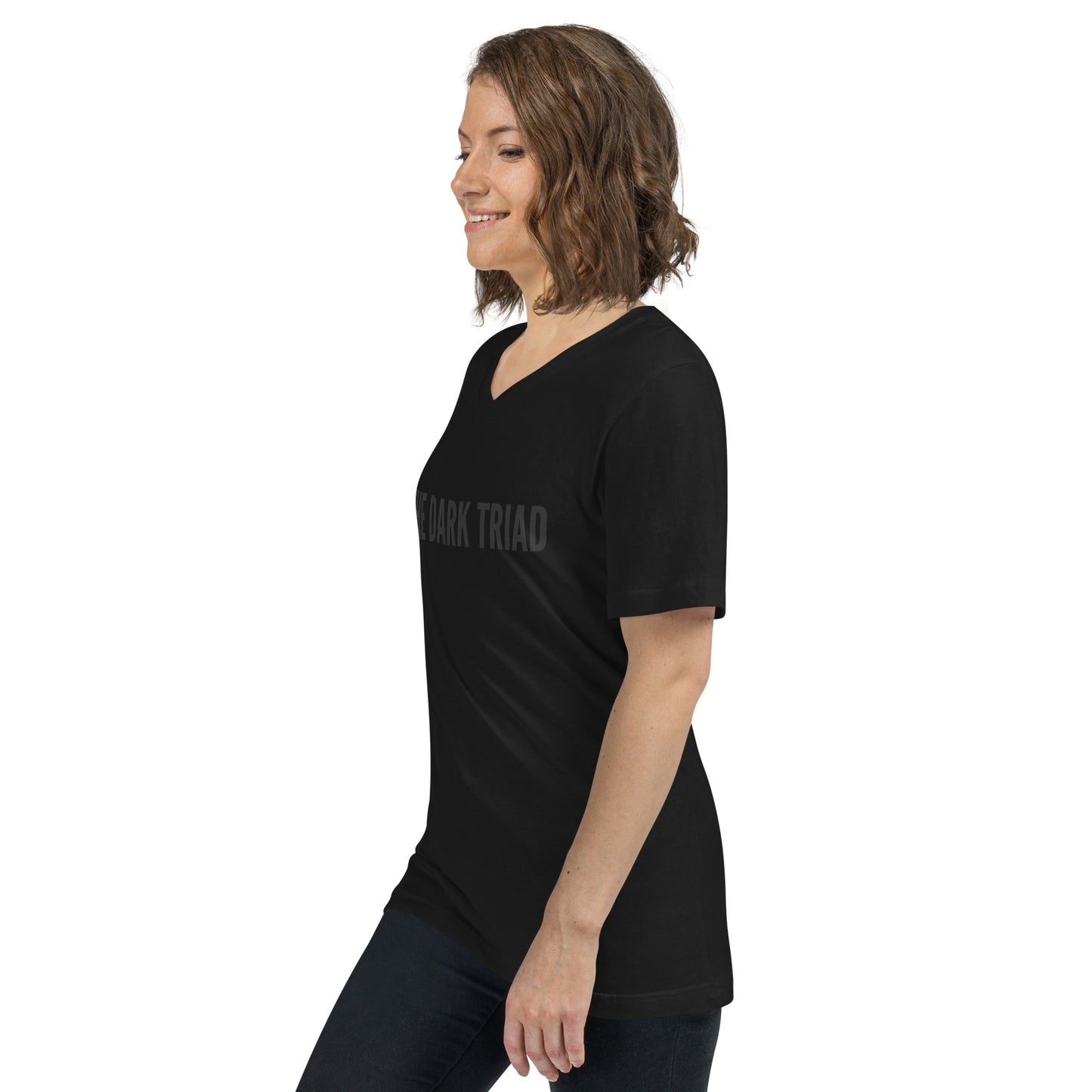 THE DARK TRIAD: Minimalist V-Neck T-Shirt