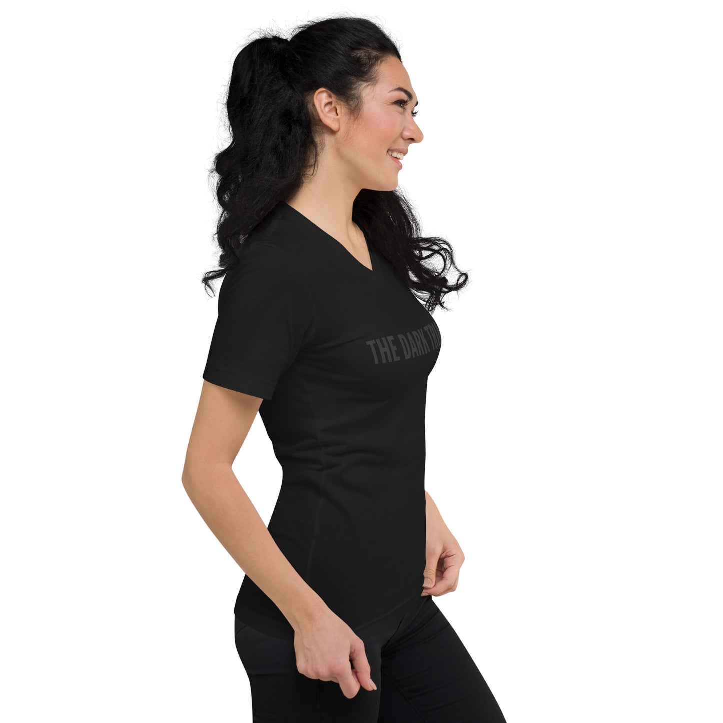 THE DARK TRIAD: Minimalist V-Neck T-Shirt