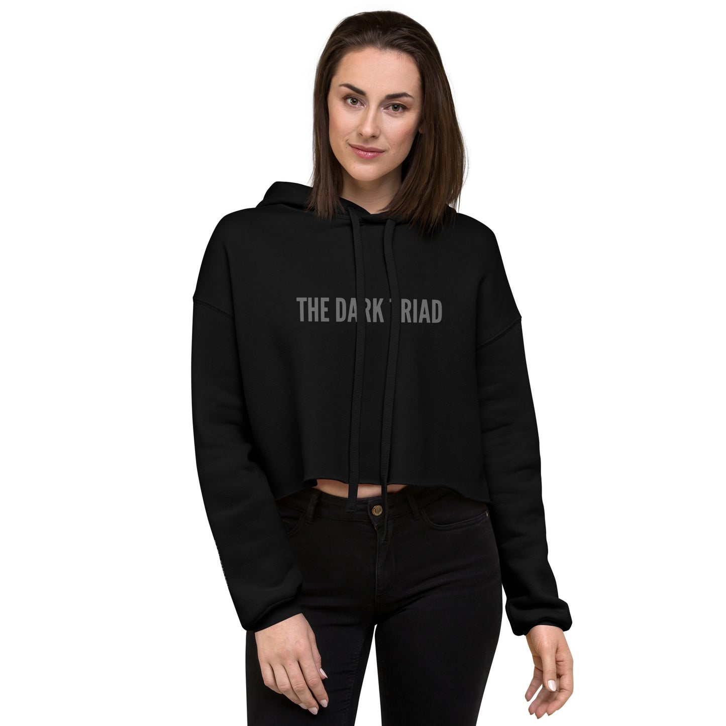 THE DARK TRIAD: BOUNDARIES Women’s Crop Top Hoodie