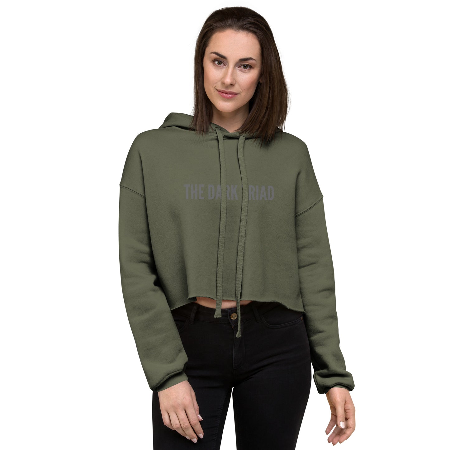 THE DARK TRIAD: BOUNDARIES Women’s Crop Top Hoodie