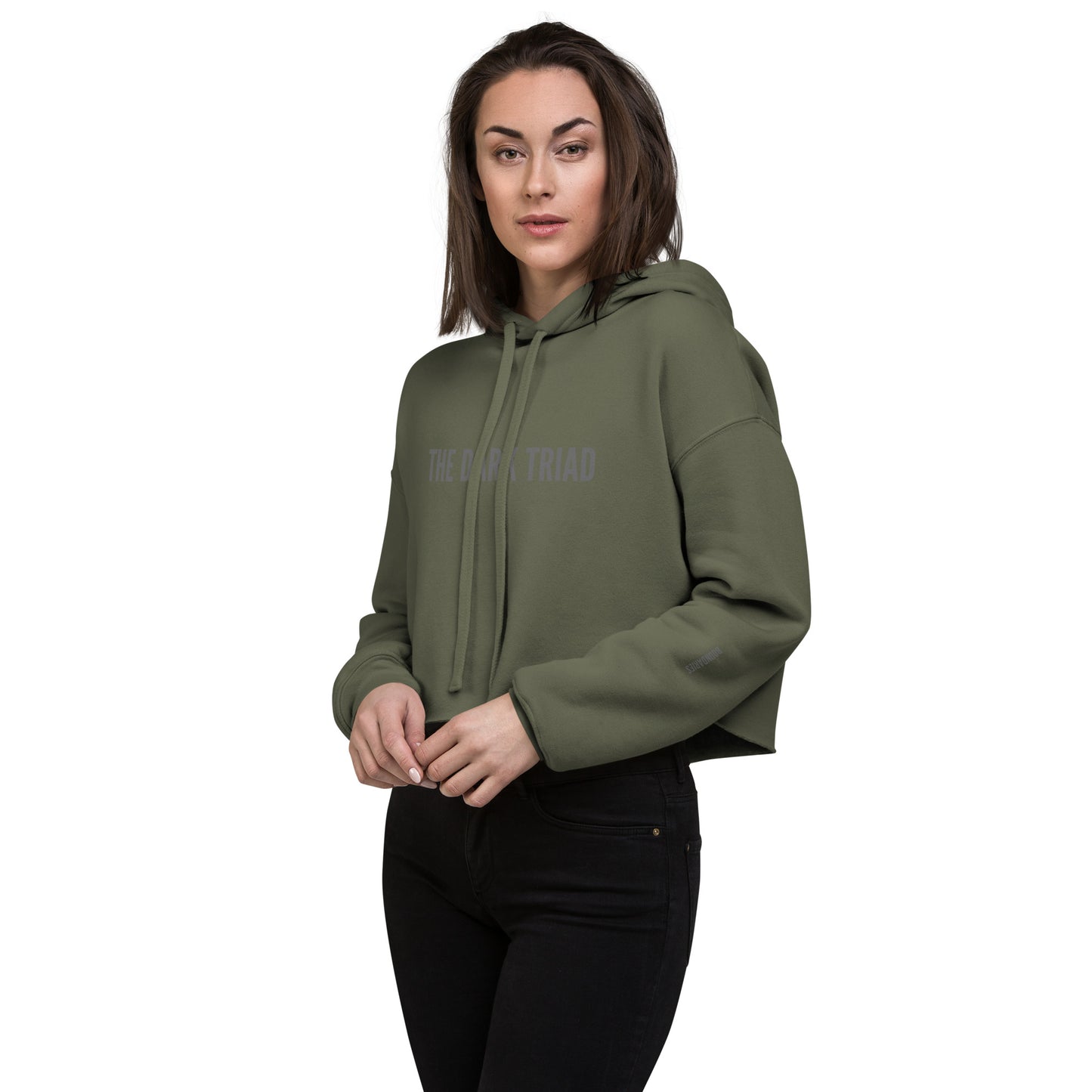 THE DARK TRIAD: BOUNDARIES Women’s Crop Top Hoodie