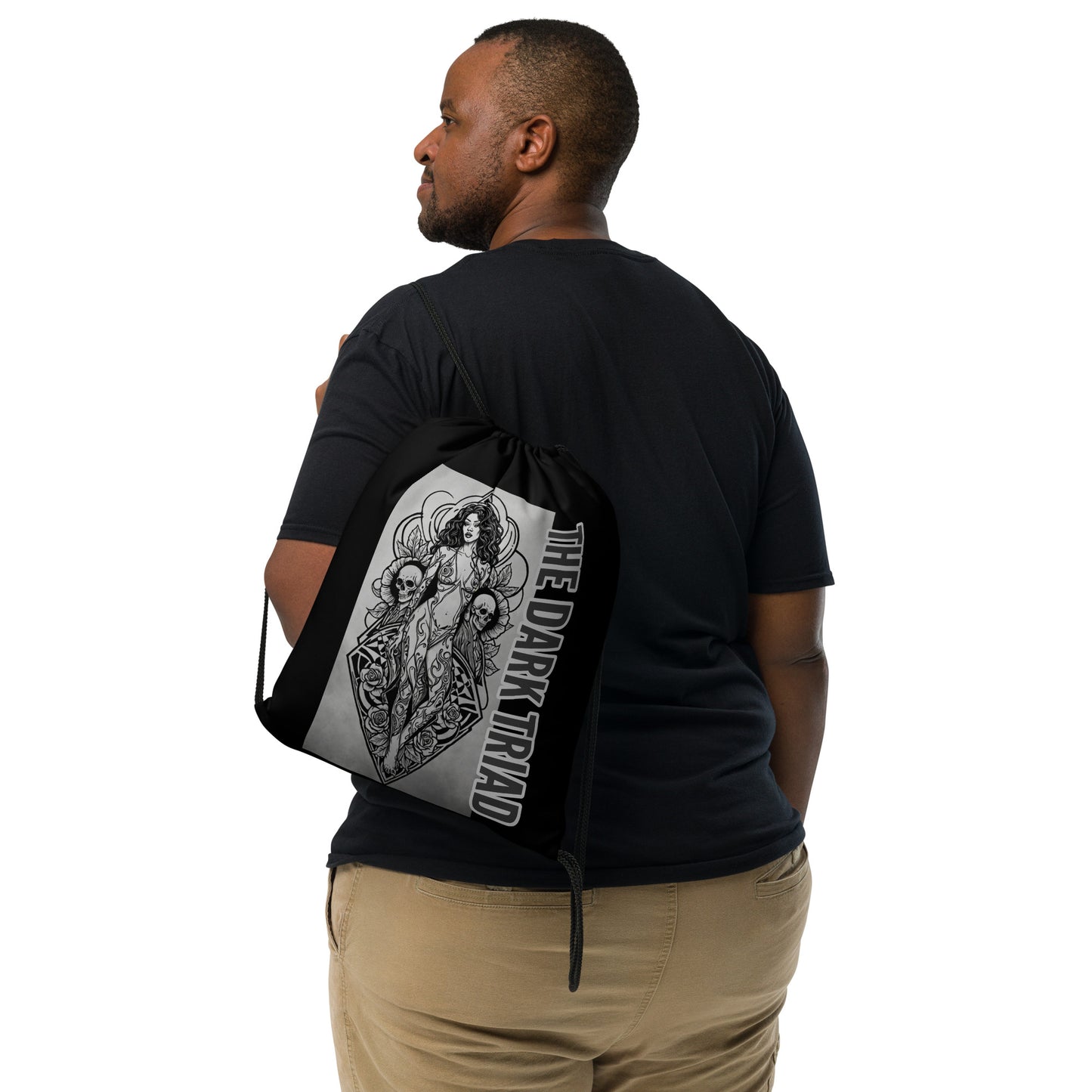 THE DARK TRIAD: BOUNDARIES Tattoo Drawstring Bag