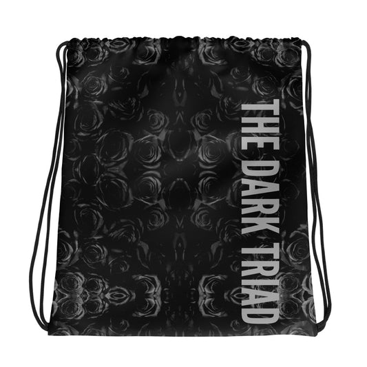 THE DARK TRIAD: BLACK ROSE Drawstring Bag