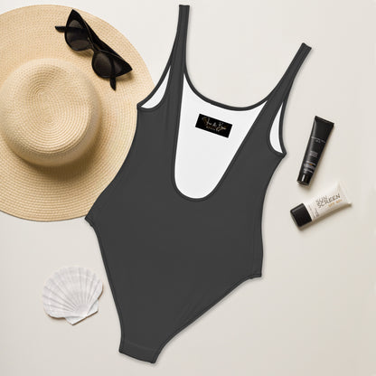 THE DARK TRIAD: "Grey Rock" One-Piece Swimsuit