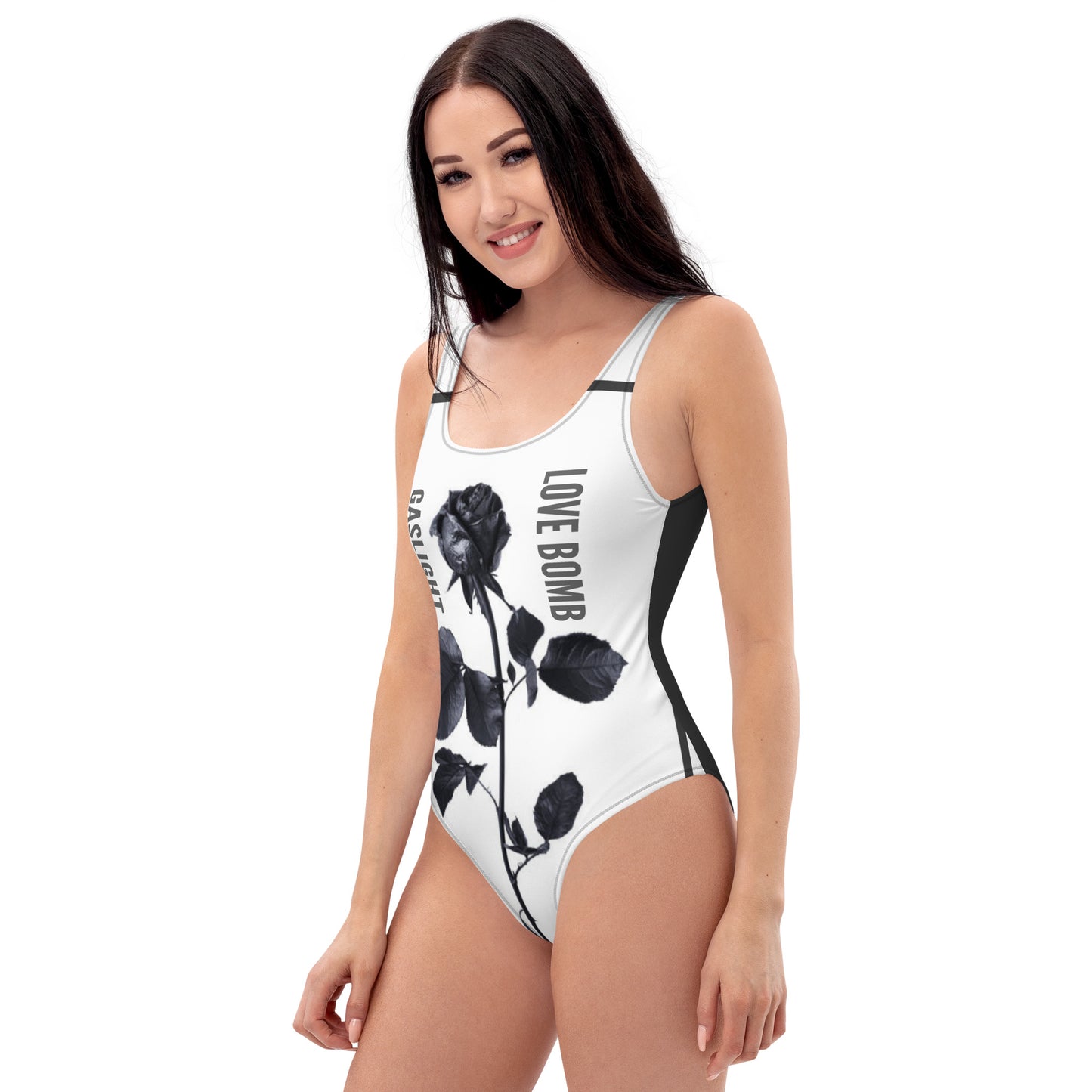 THE DARK TRIAD: Gaslight + Love Bomb One-Piece Swimsuit