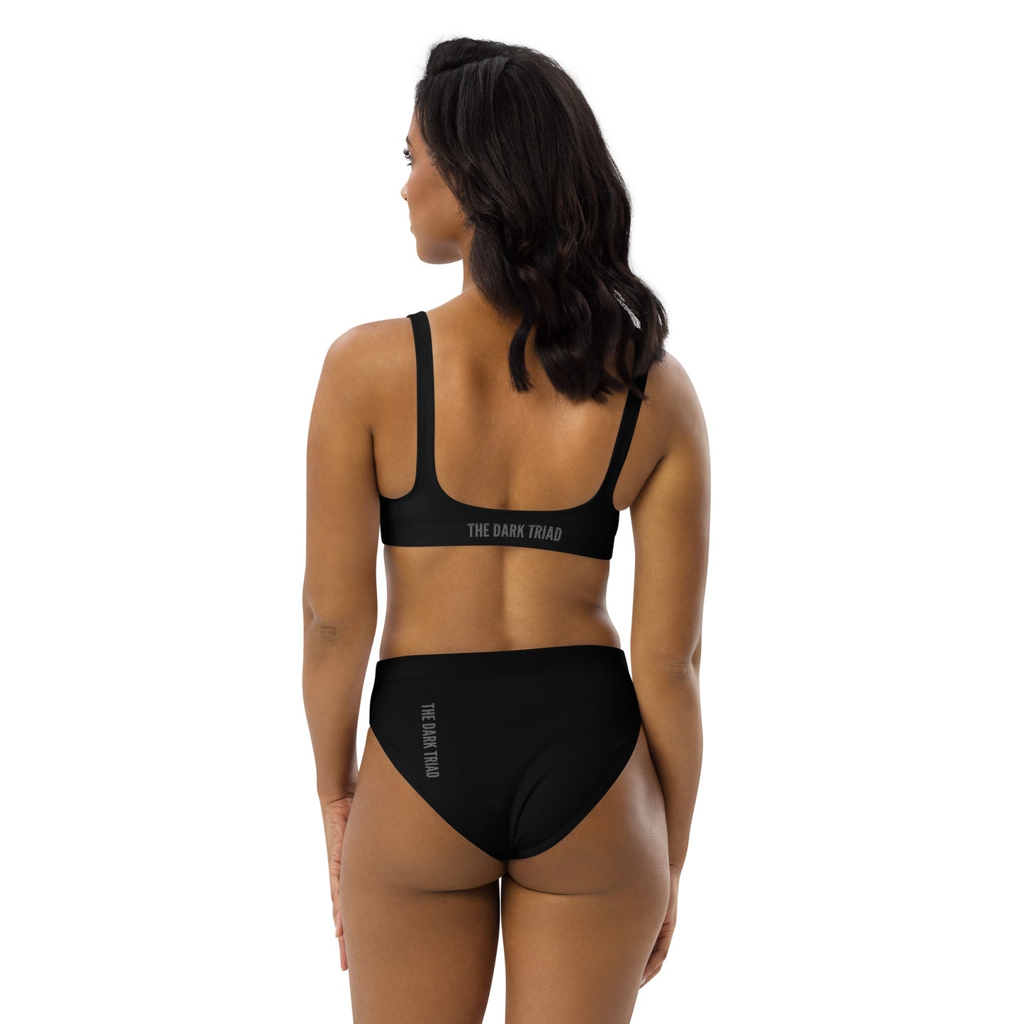 THE DARK TRIAD: The Dark Triad Collection High-Waisted Bikini Black