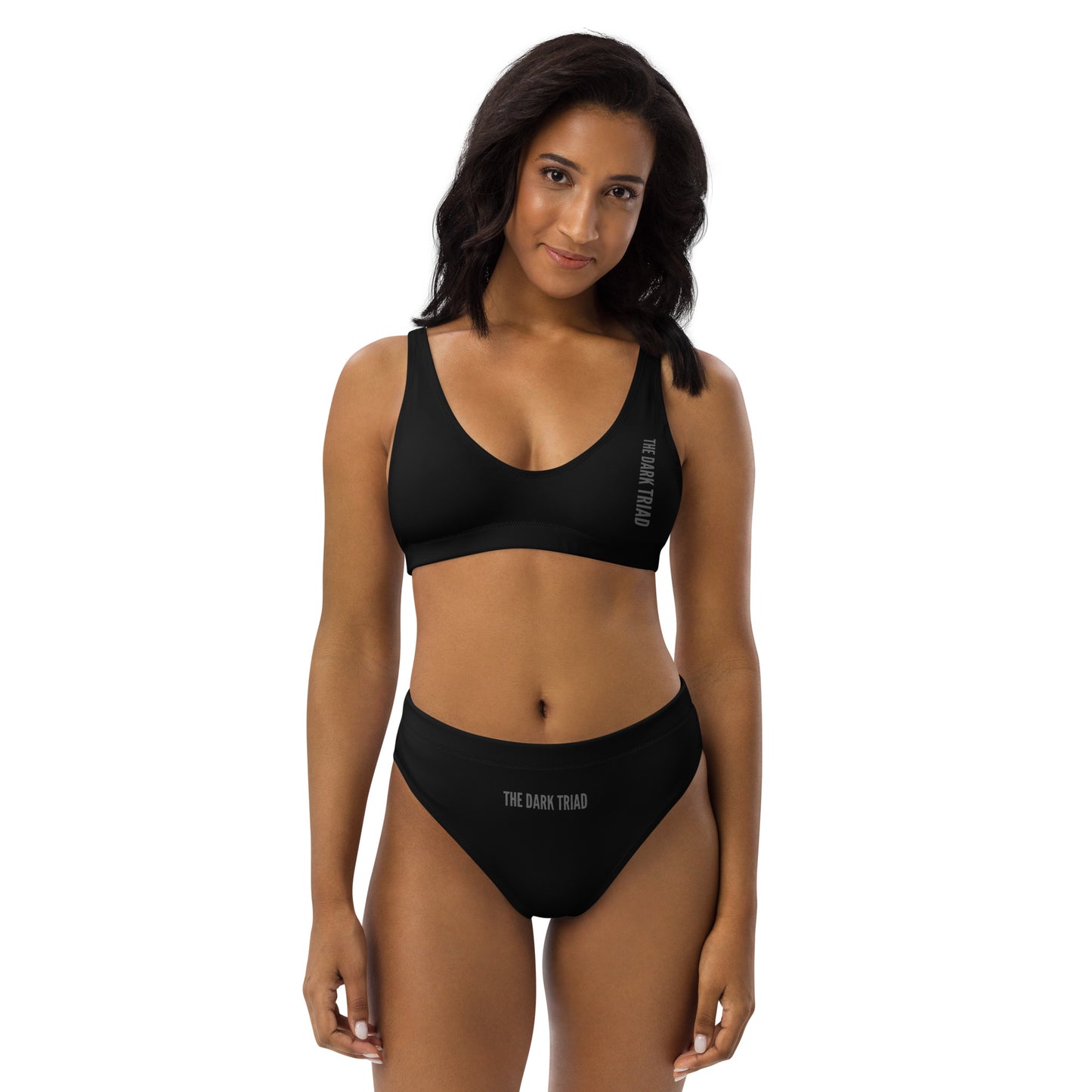 THE DARK TRIAD: The Dark Triad Collection High-Waisted Bikini Black