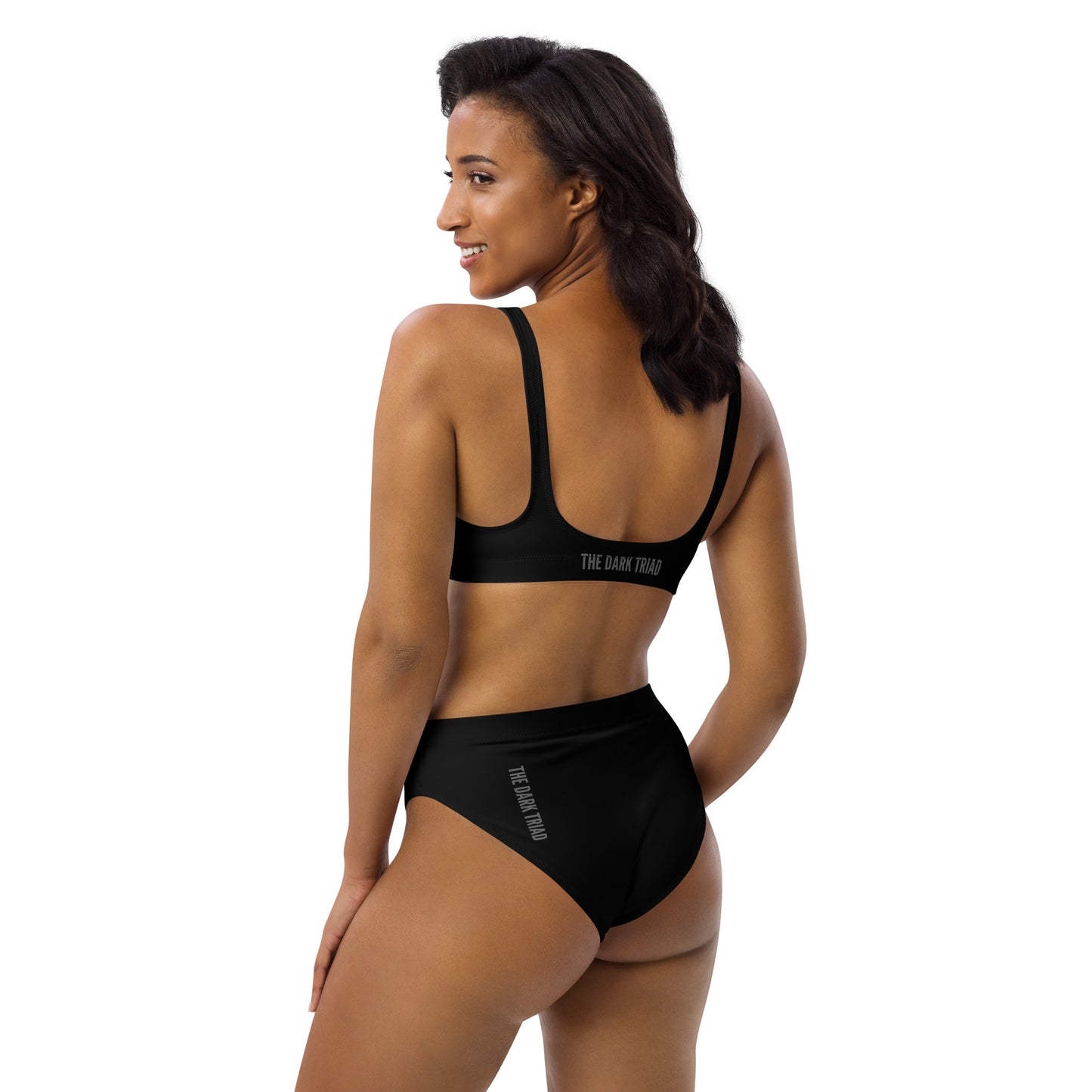 THE DARK TRIAD: The Dark Triad Collection High-Waisted Bikini Black