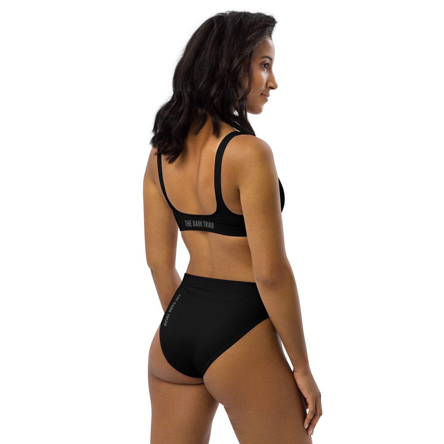 THE DARK TRIAD: The Dark Triad Collection High-Waisted Bikini Black