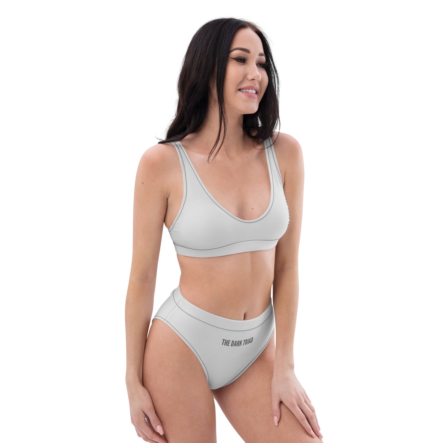 THE DARK TRIAD: The Dark Triad Collection High-Waisted Bikini Silver