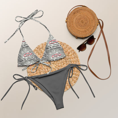 THE DARK TRIAD: TOXIC String Bikini - Grey