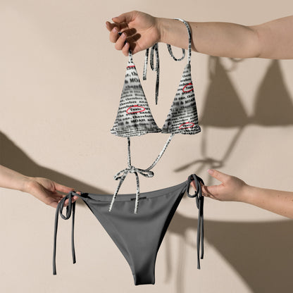 THE DARK TRIAD: TOXIC String Bikini - Grey